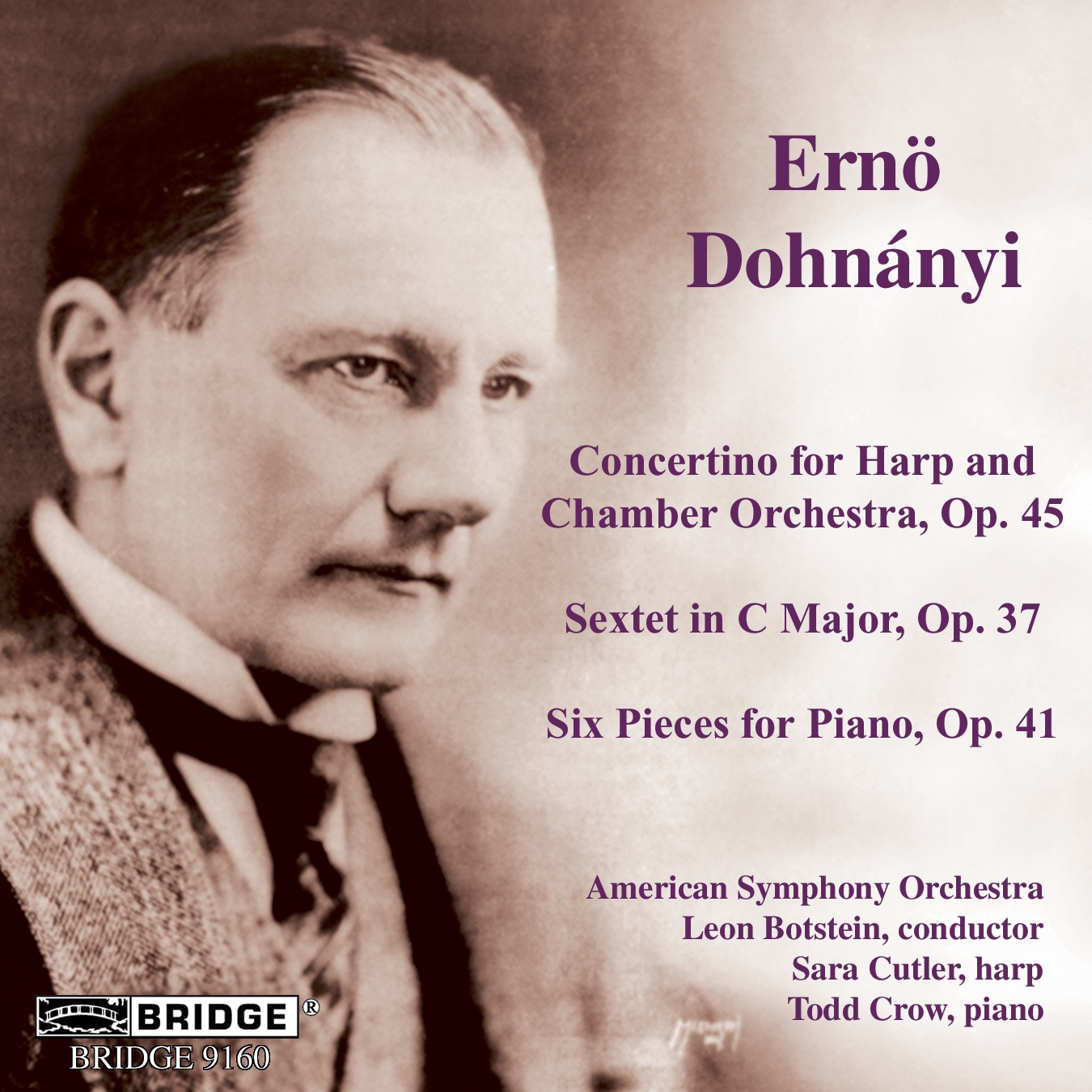 Cover: CONCERTINO, SEXTET, PIANOPIECES