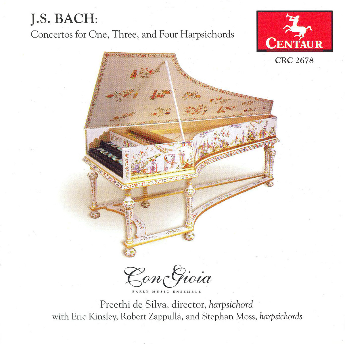 Cover: Concertos For One, Three, And Four Harpsichords