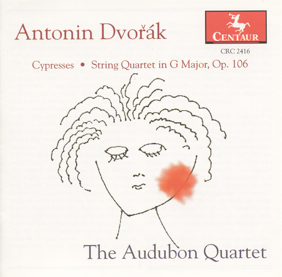 Cover: Cypresses, String Quartet in G maj, Op. 106