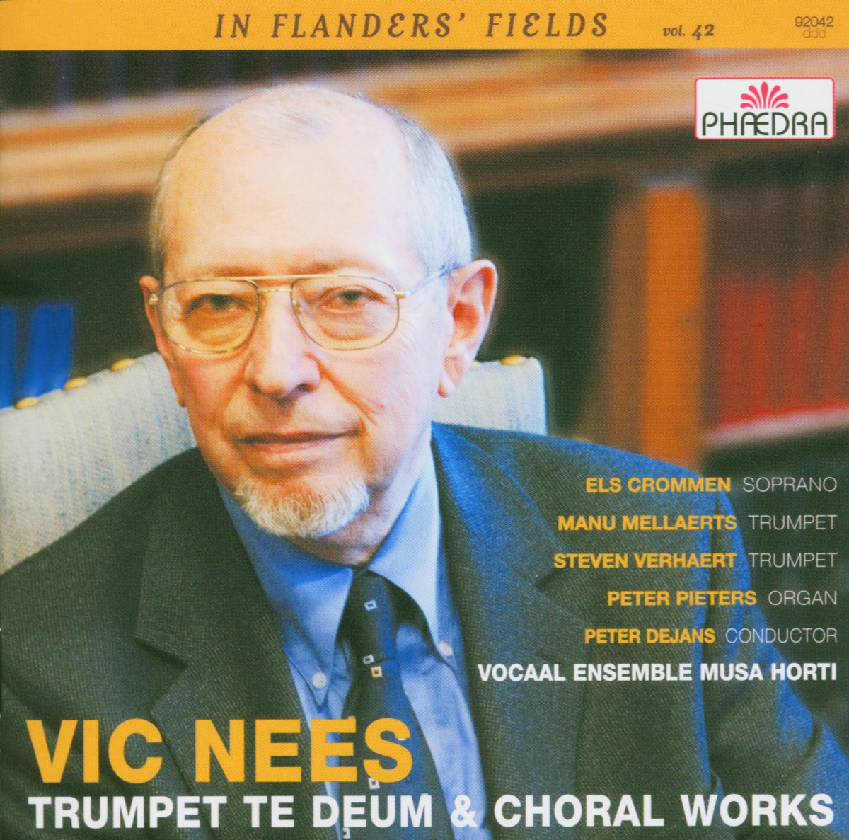 Cover: In Flanders' Fields vol.42 - Vic Nees - Trumpet Te Deum & other Choral Works