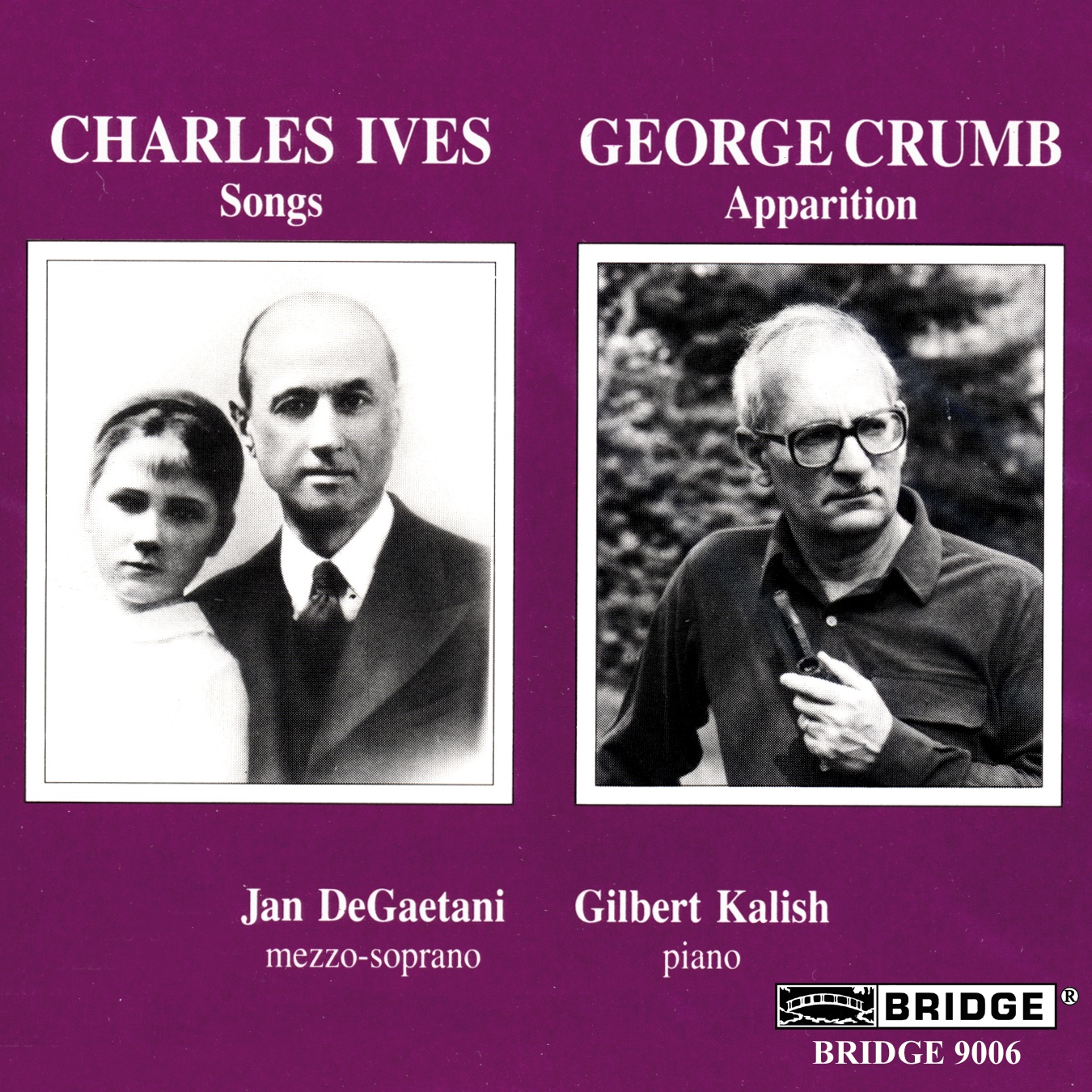Cover: JAN DEGAETANI SINGS CRUMB & IVES