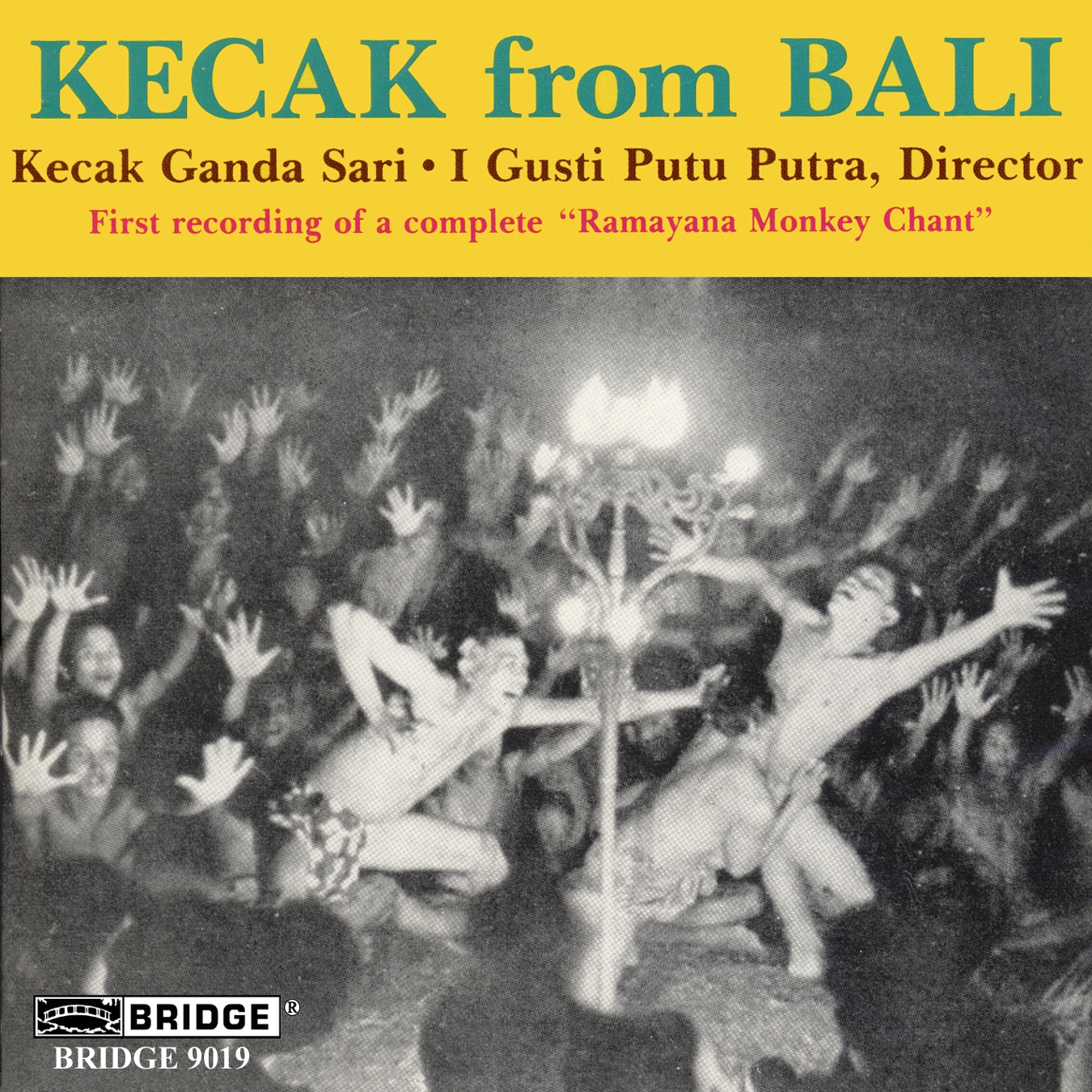 Cover: KECAK FROM BALI-FIRST RECORDING OF