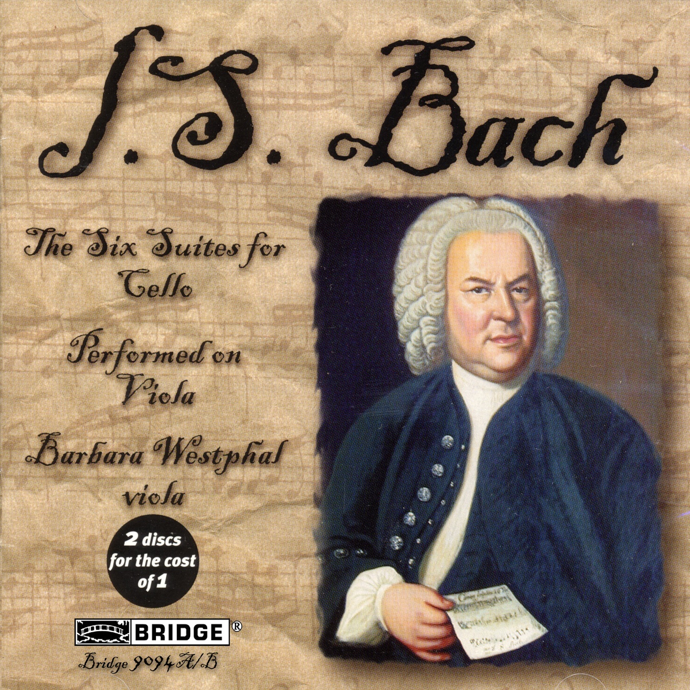 Cover: The Six Suites for Chello Performed