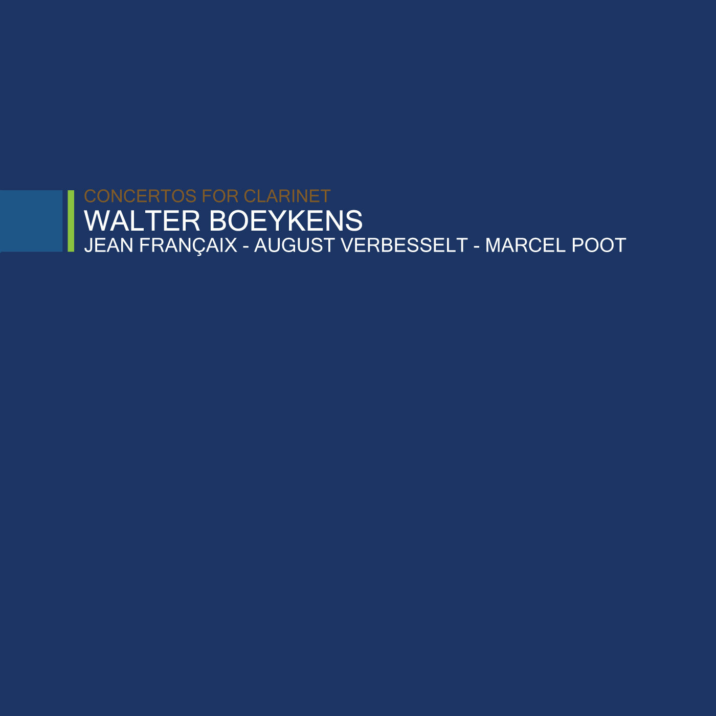 Cover: Concertos for Clarinet