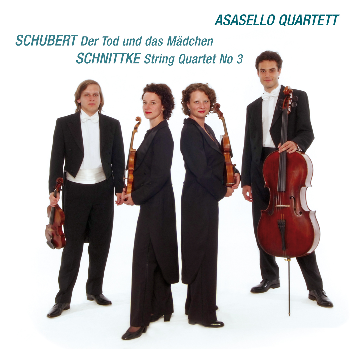 Cover: Franz Schubert, String quartet 'Death and the Maiden'; Alfred Schnittke, String quartet No 3