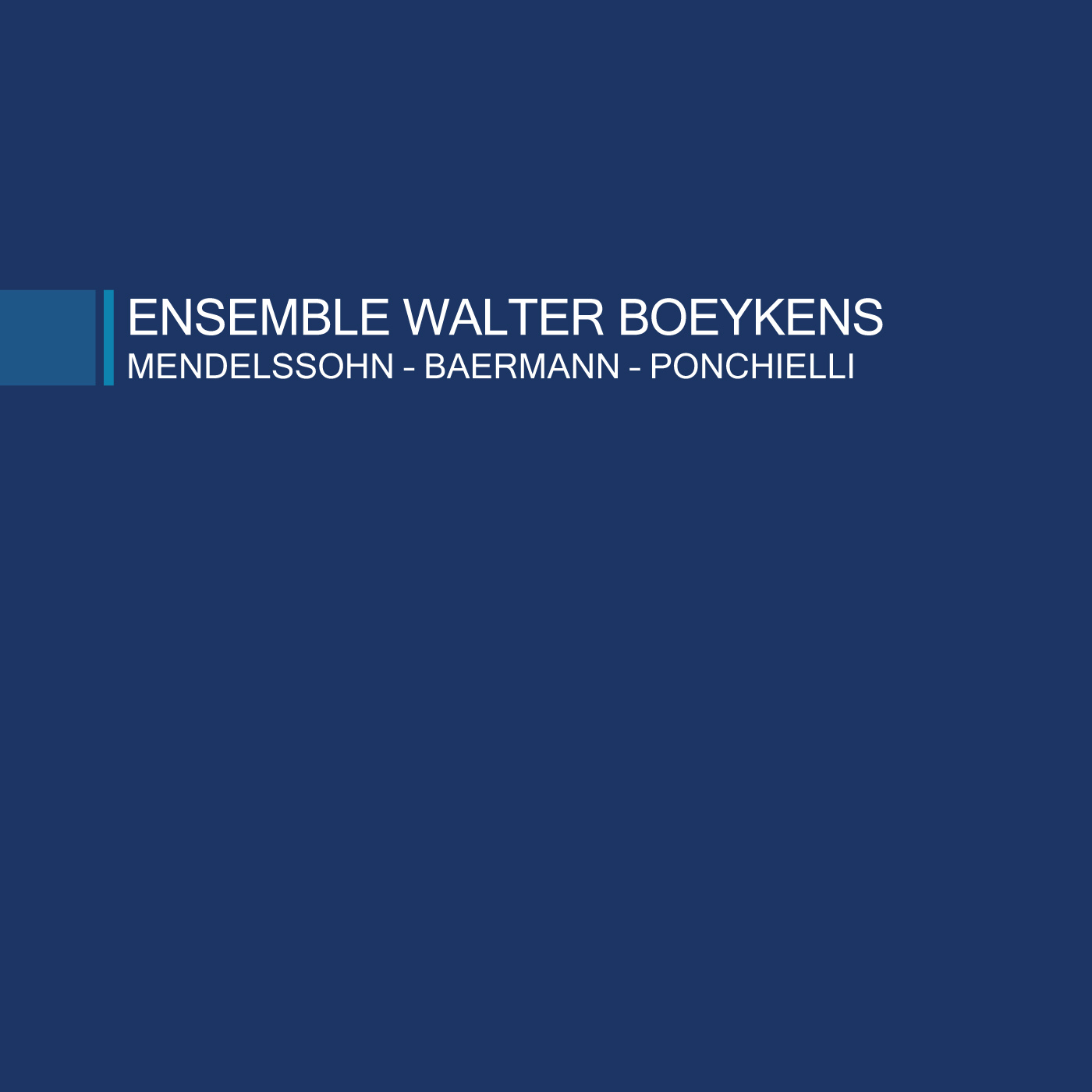 Cover: Mendelssohn - Baermann - Ponchielli