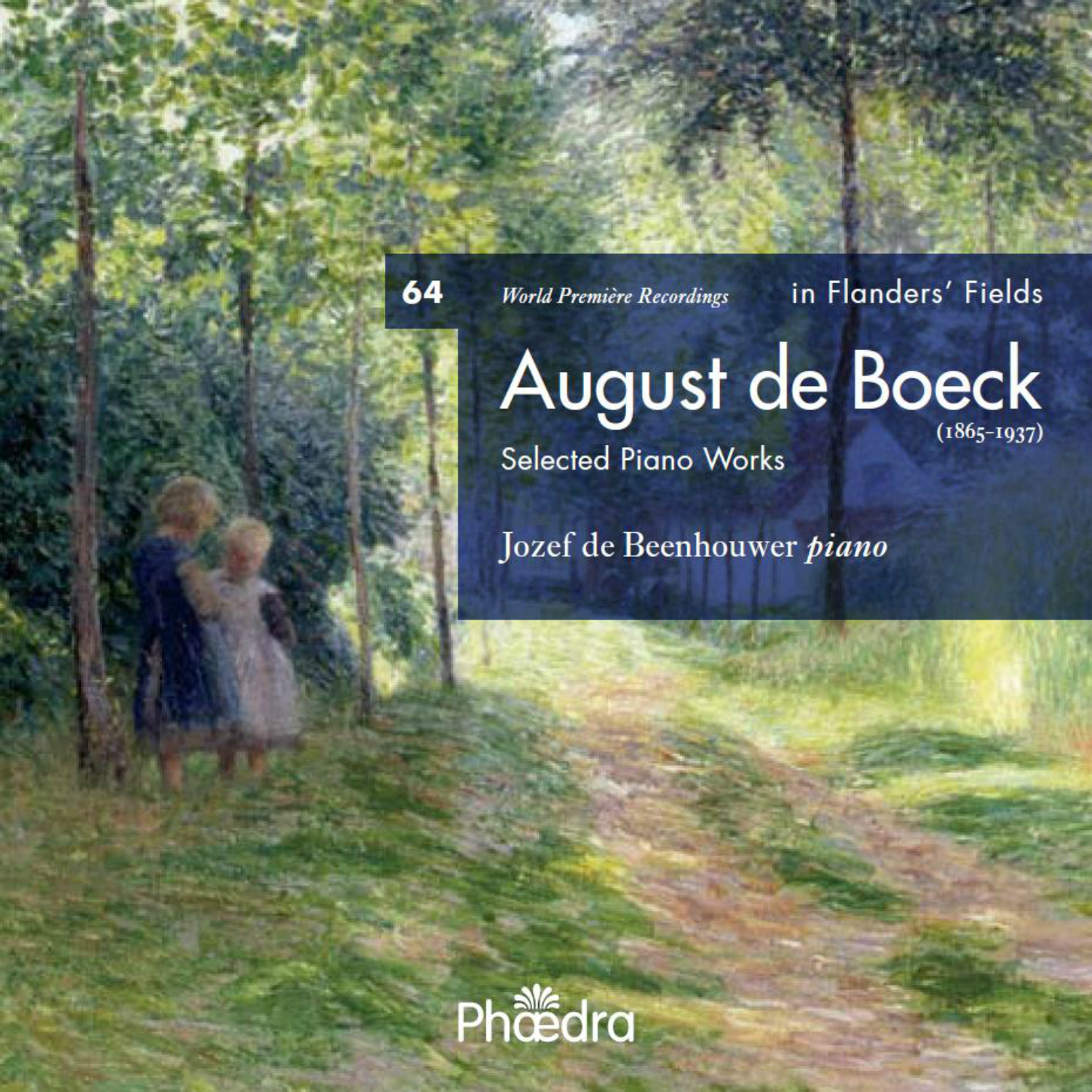 Cover: In Flanders' Fields vol.64 - August de Boeck, selected piano works