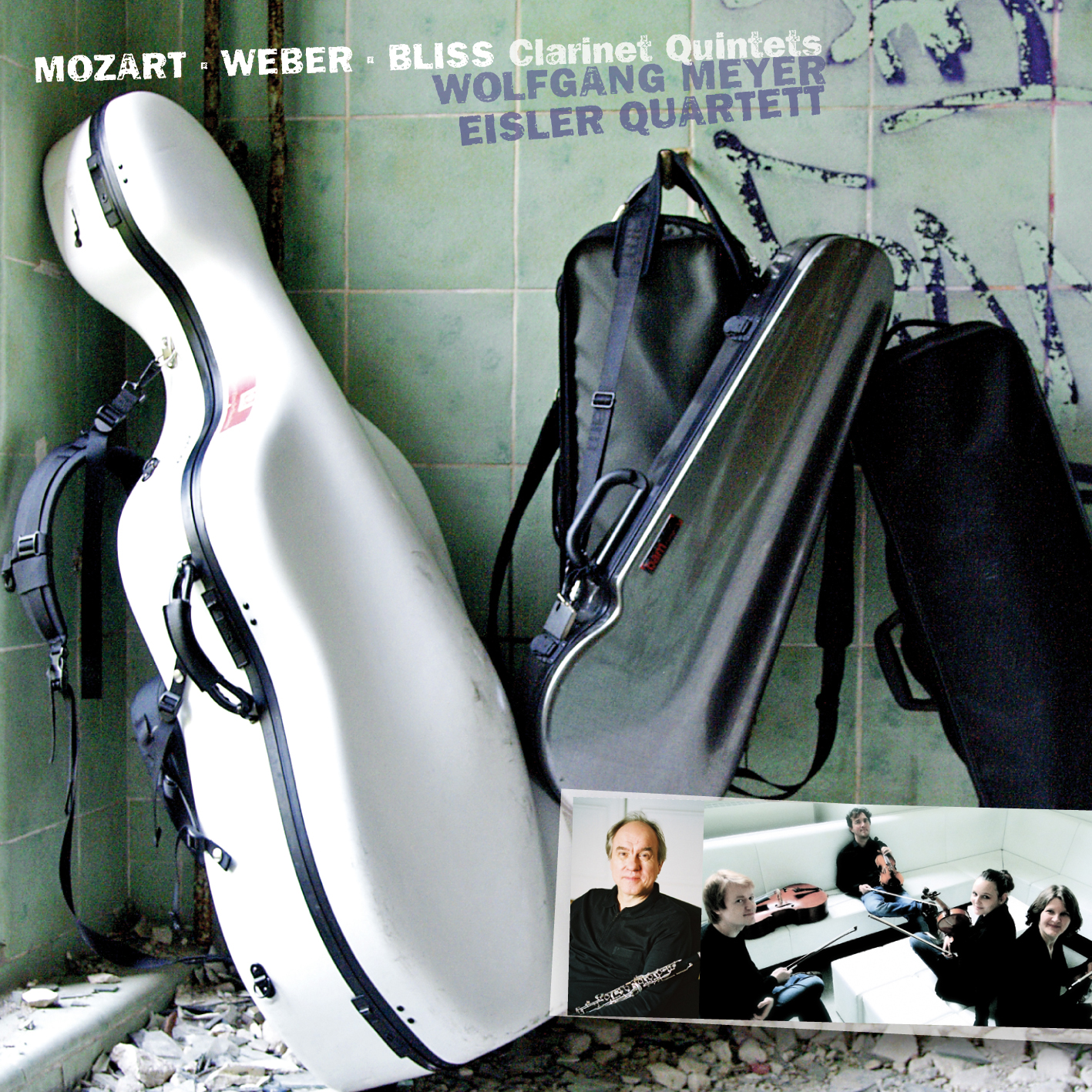 Cover: Mozart . Weber . Bliss Clarinet Quintets