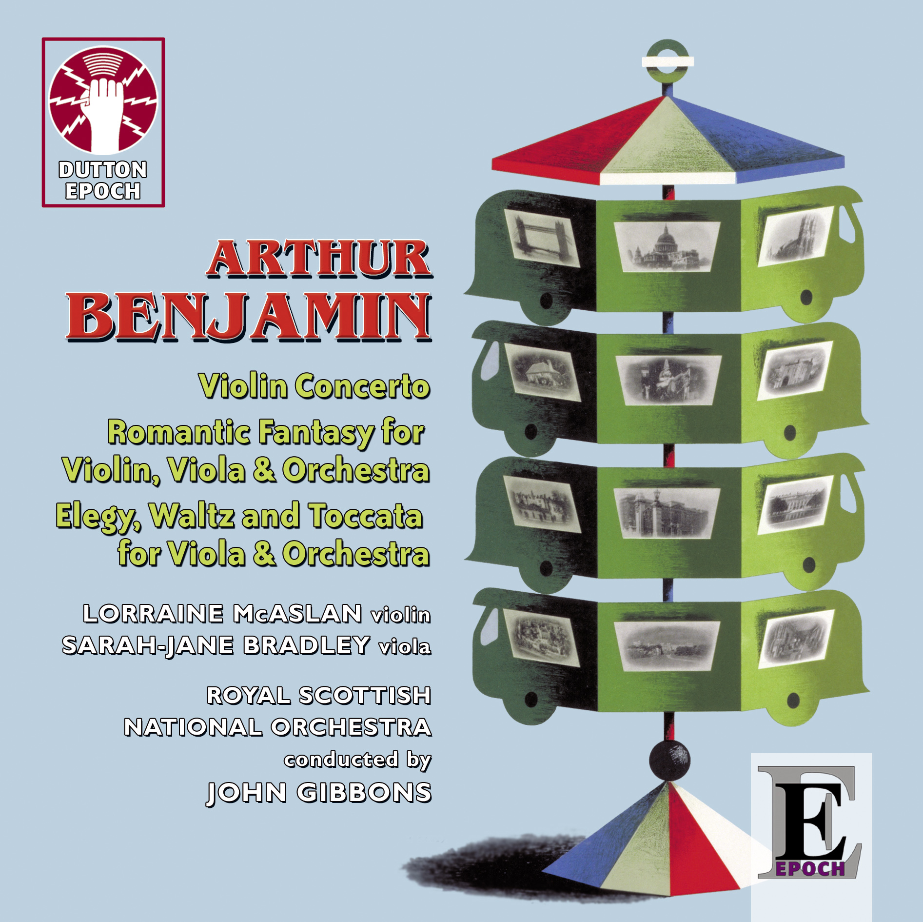 Cover: Arthur Benjamin, music for violin, viola & orchestra