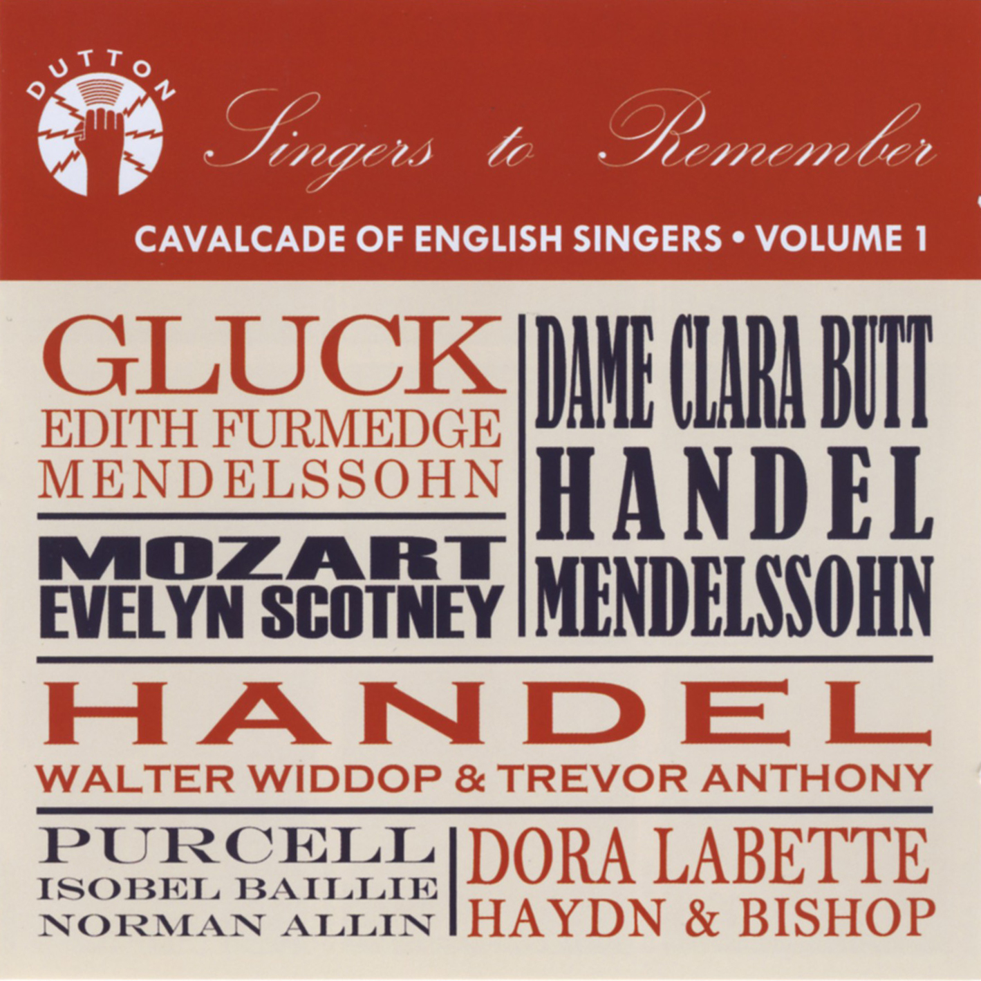 Cover: Cavalcade of Enlgish Singers - Volume 1