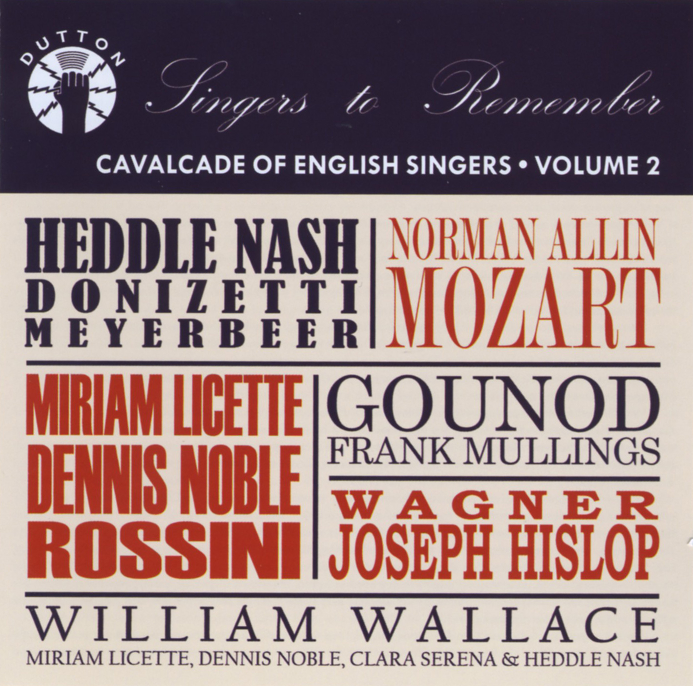 Cover: Cavalcade of Enlgish Singers - Volume 2