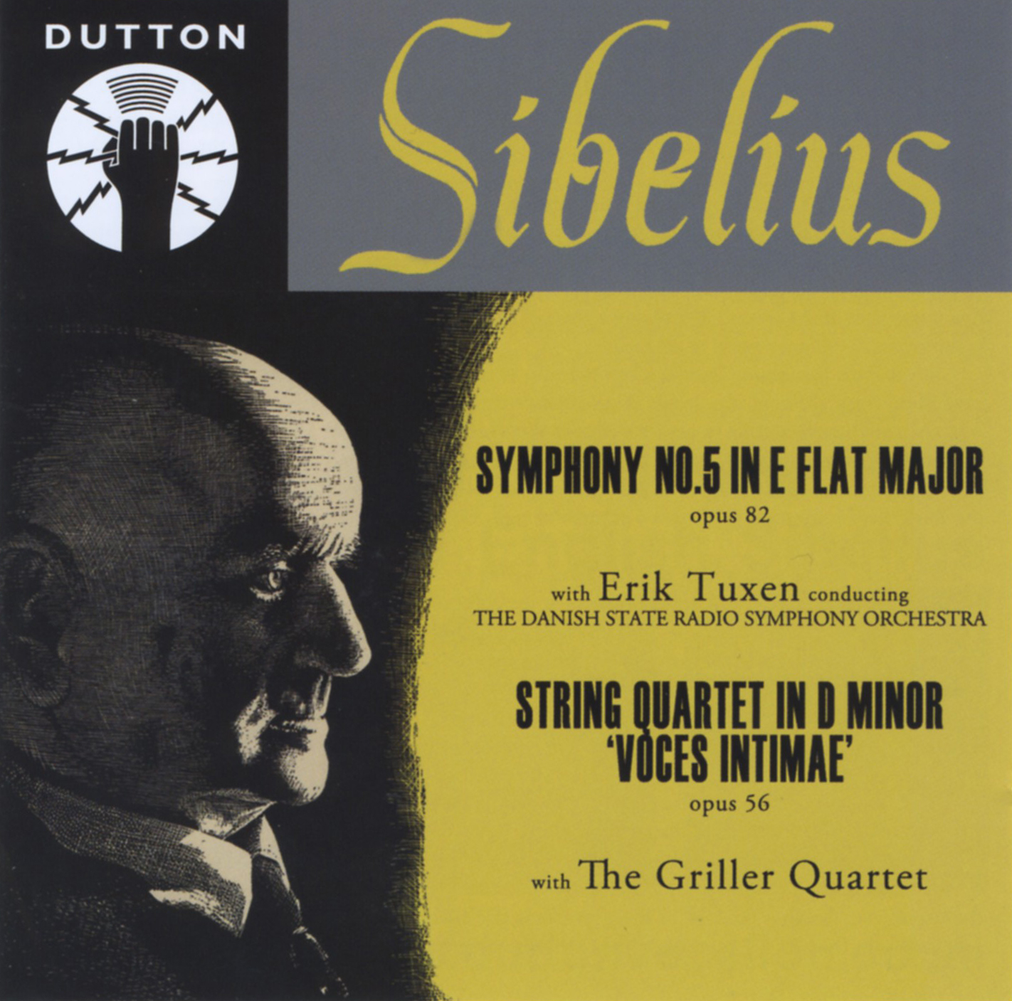 Cover: Sibelius - DSRSO / Erik Tuxen & The Griller Quartet