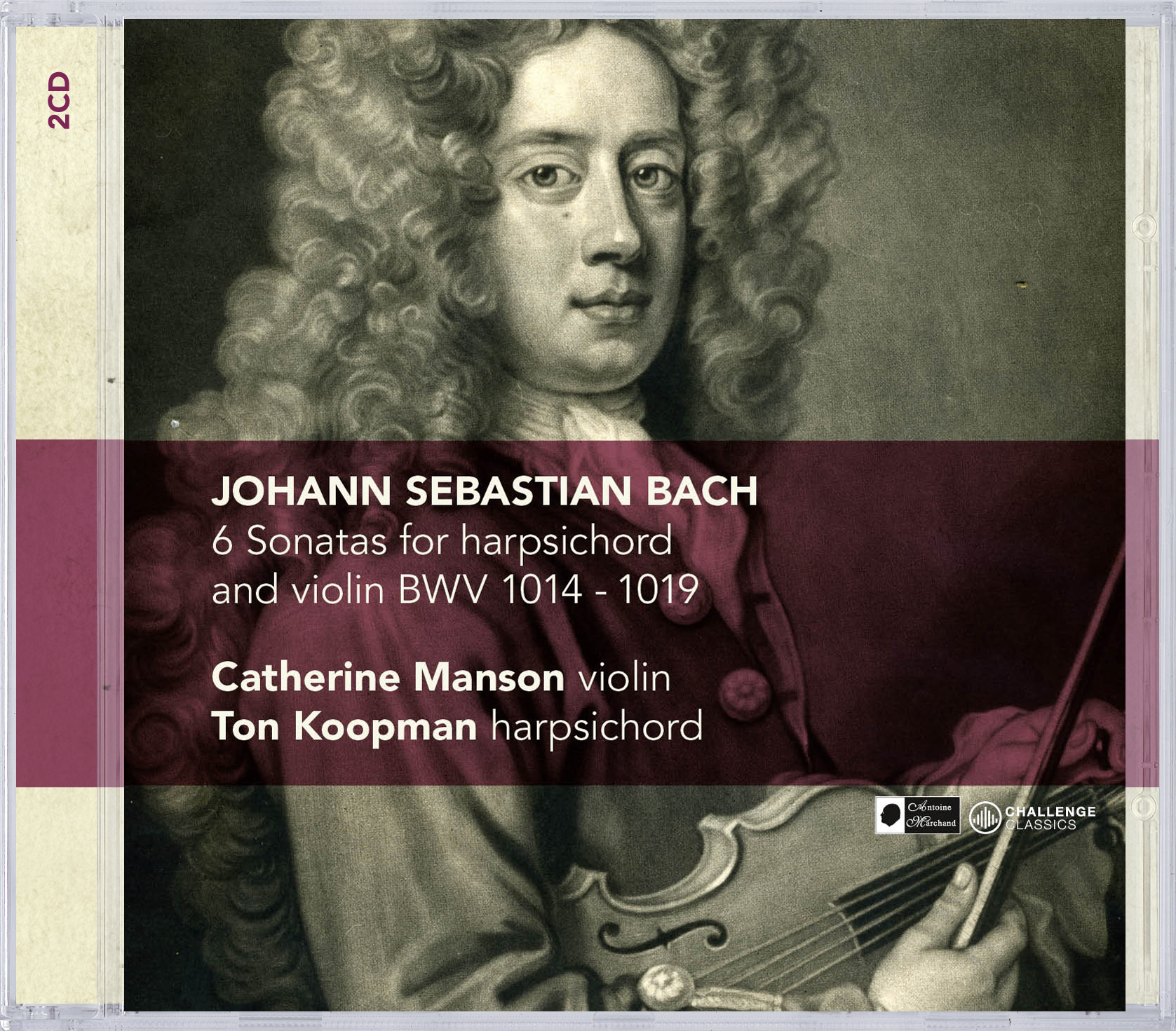 Cover: 6 Sonatas for harpsichord and violin BWV 1014-1019