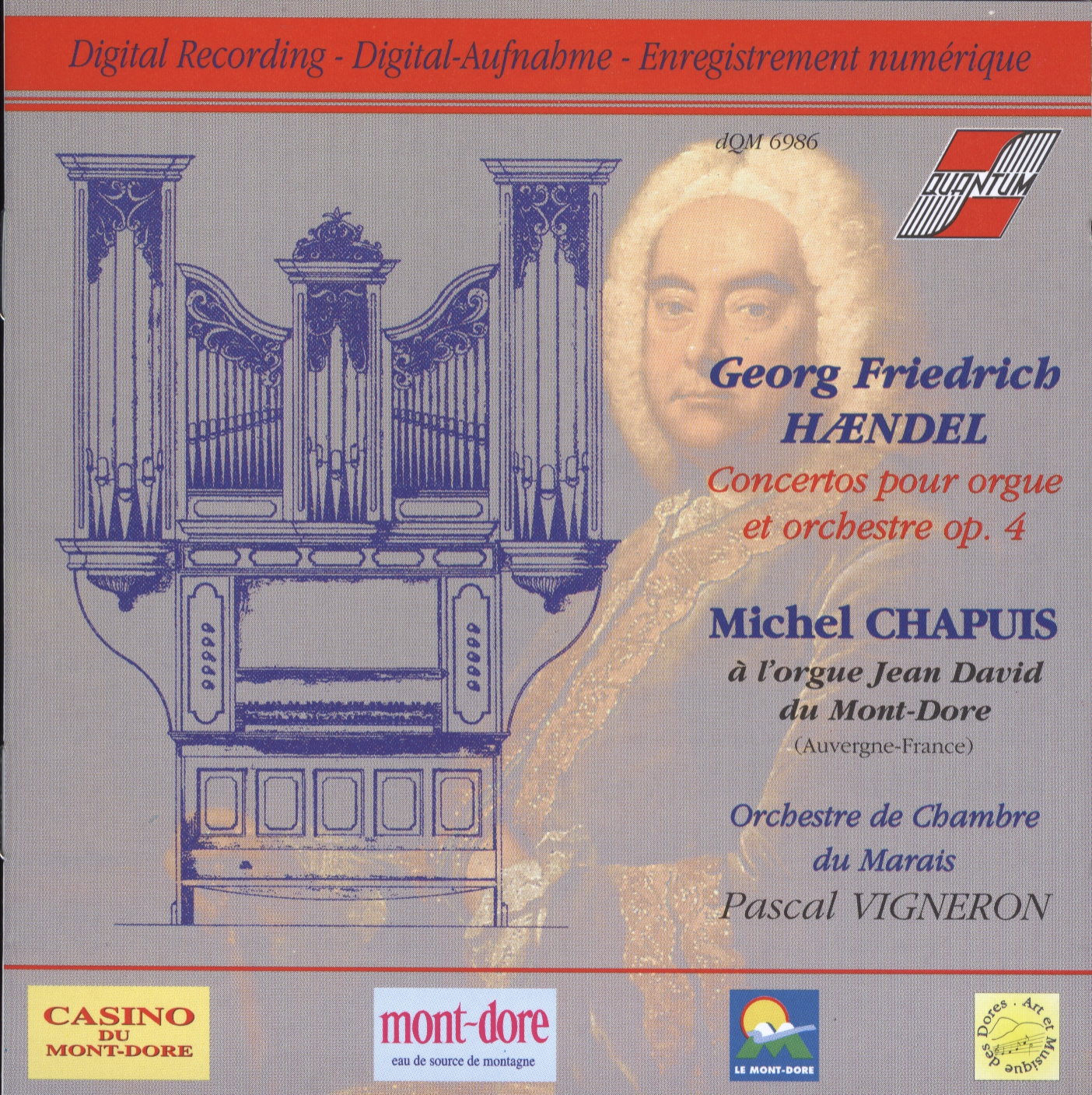 Cover: Concertos pour orgue et orchestre Op.4