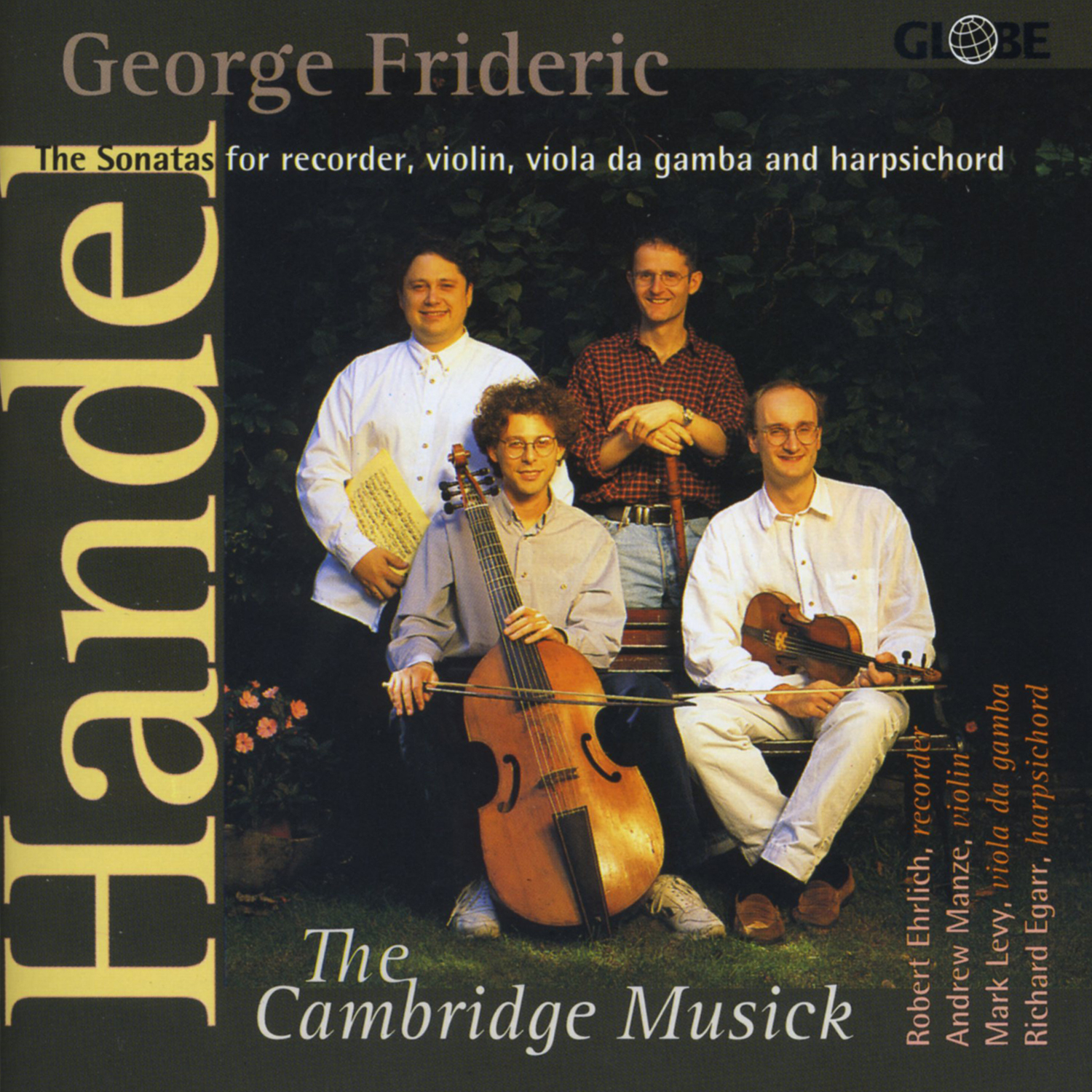 Cover: George Frideric The Sonatas for recorder, violin, viola da gamba and harpsichord