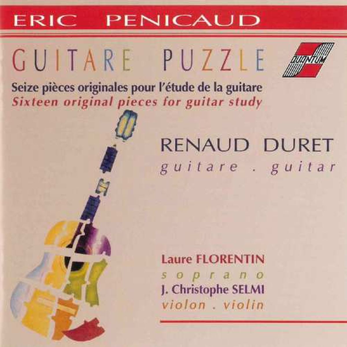 Cover: Seize pièces originales pour l'etude de la guitare