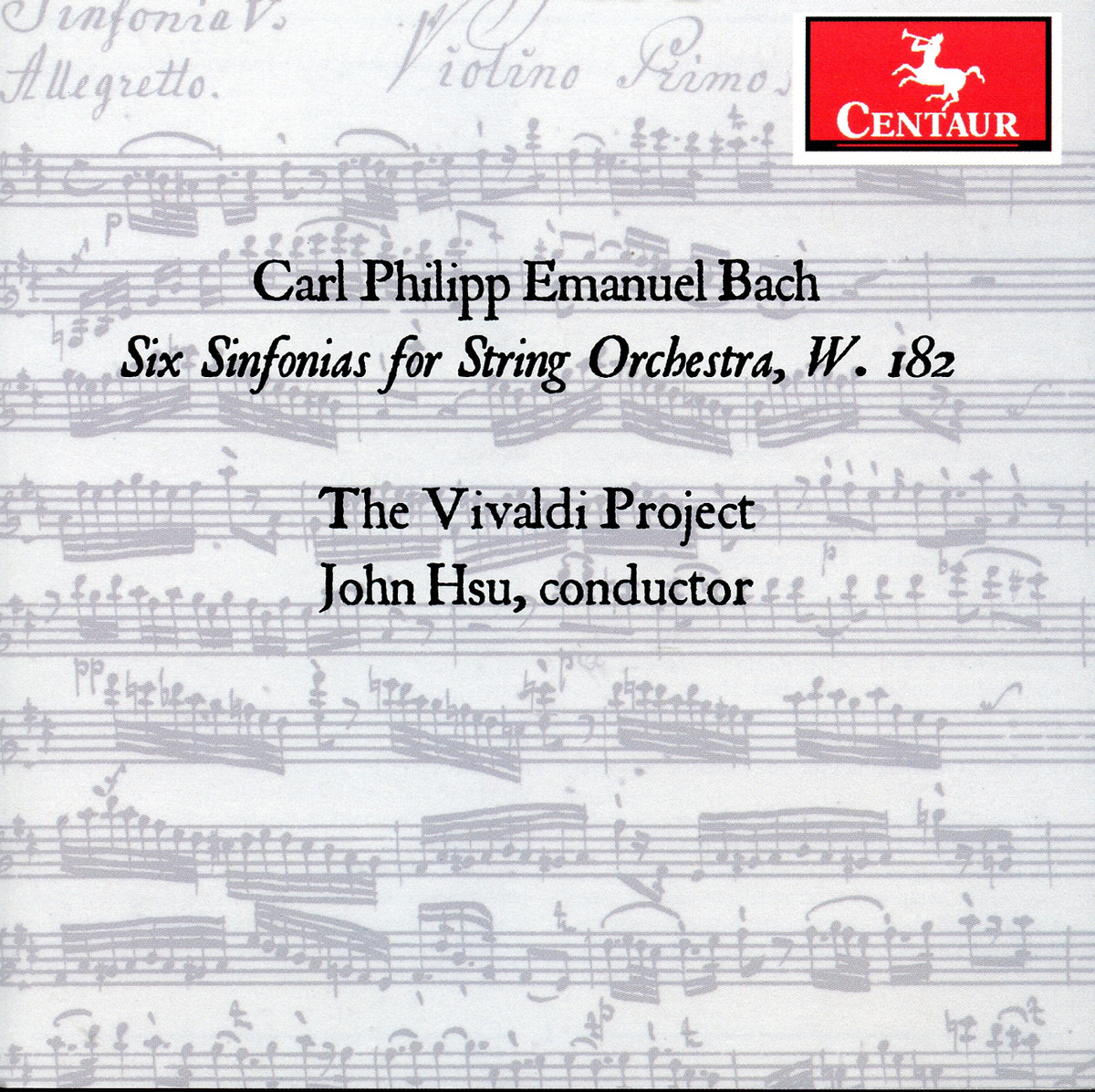 Cover: Six Sinfonias For String Orchestra W.182