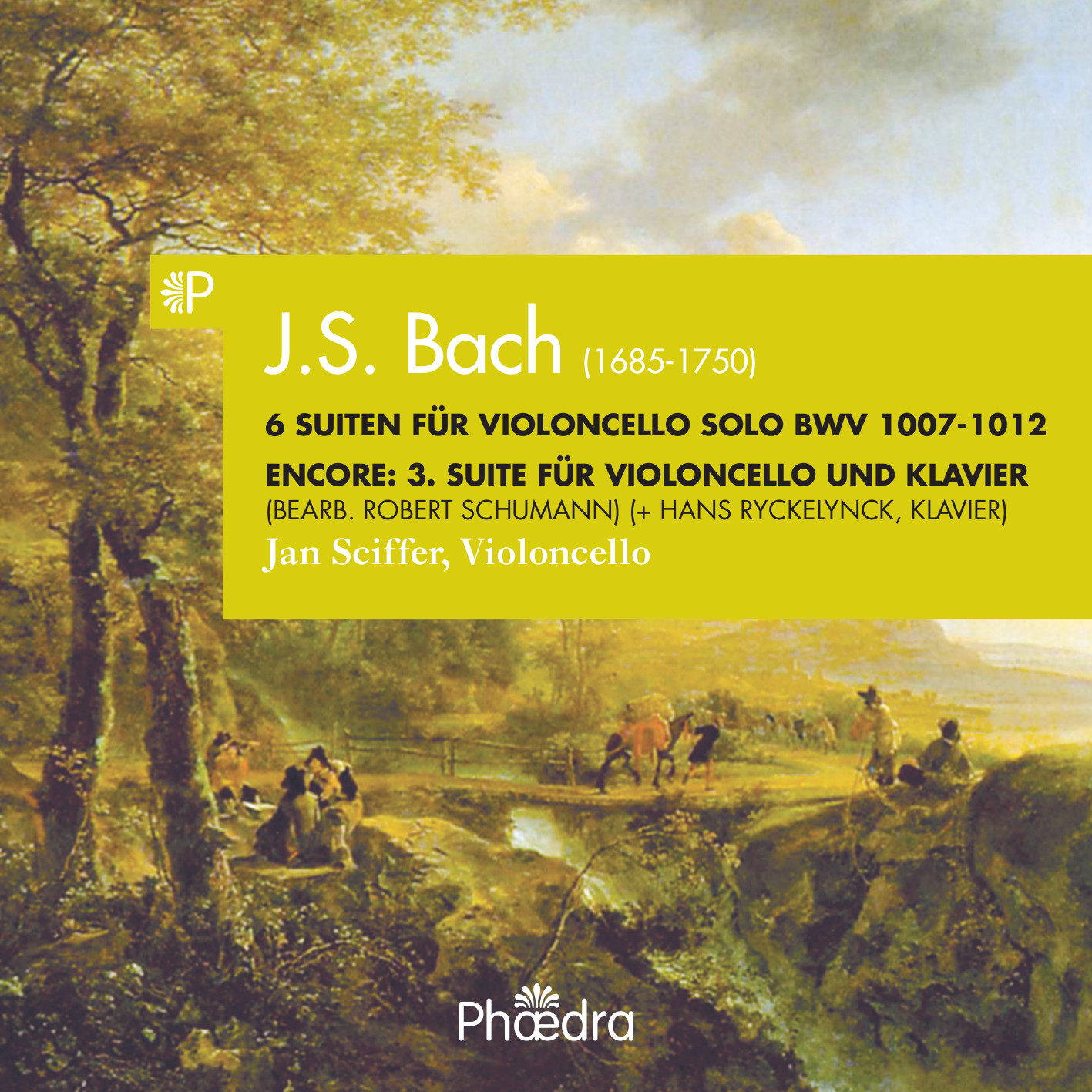 Cover: Bach 6 Suiten für Violoncello solo / Suite 3 (arr. R. Schumann)