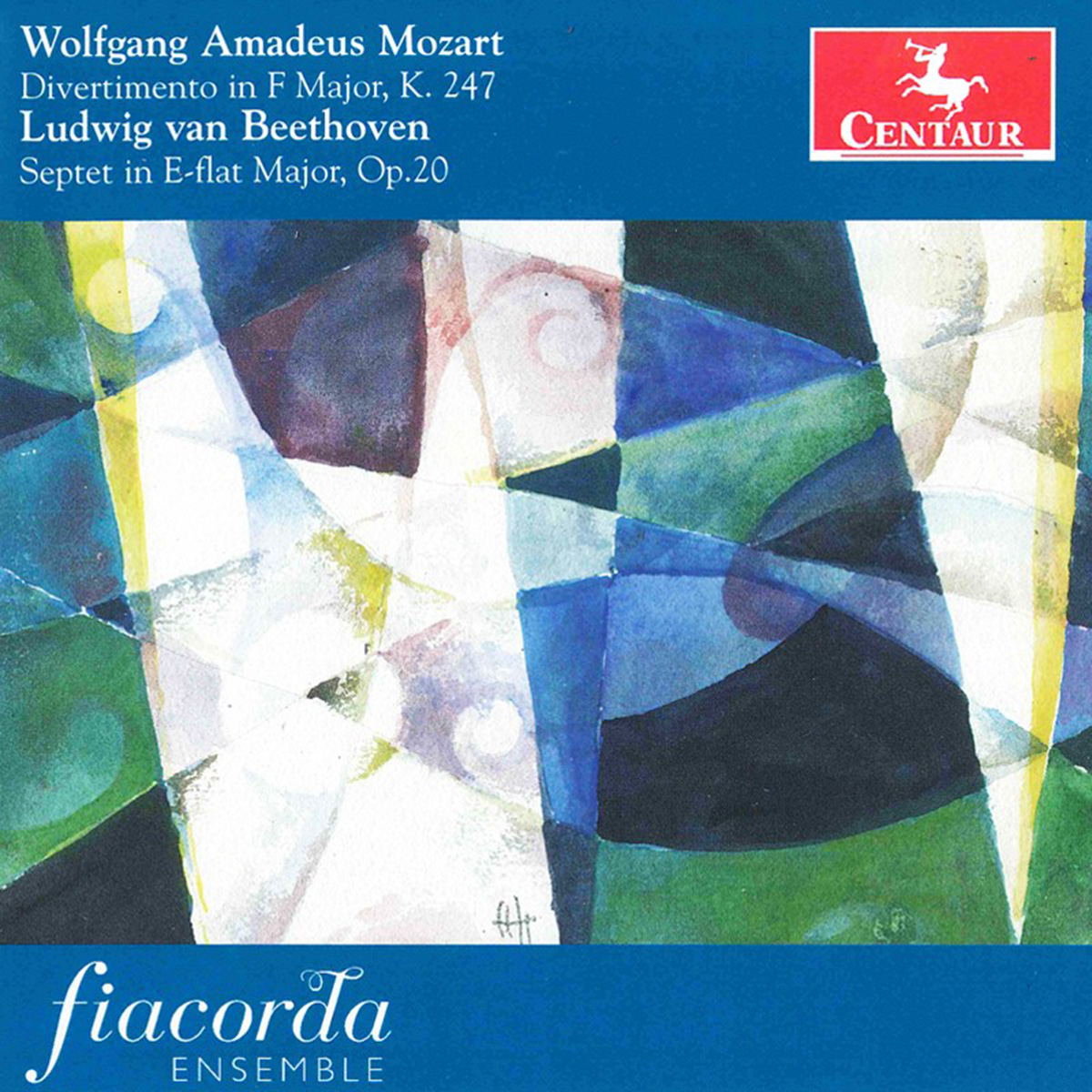 Cover: Divertimento in F Major, K. 247, Septet in E-flat Major, Op. 20