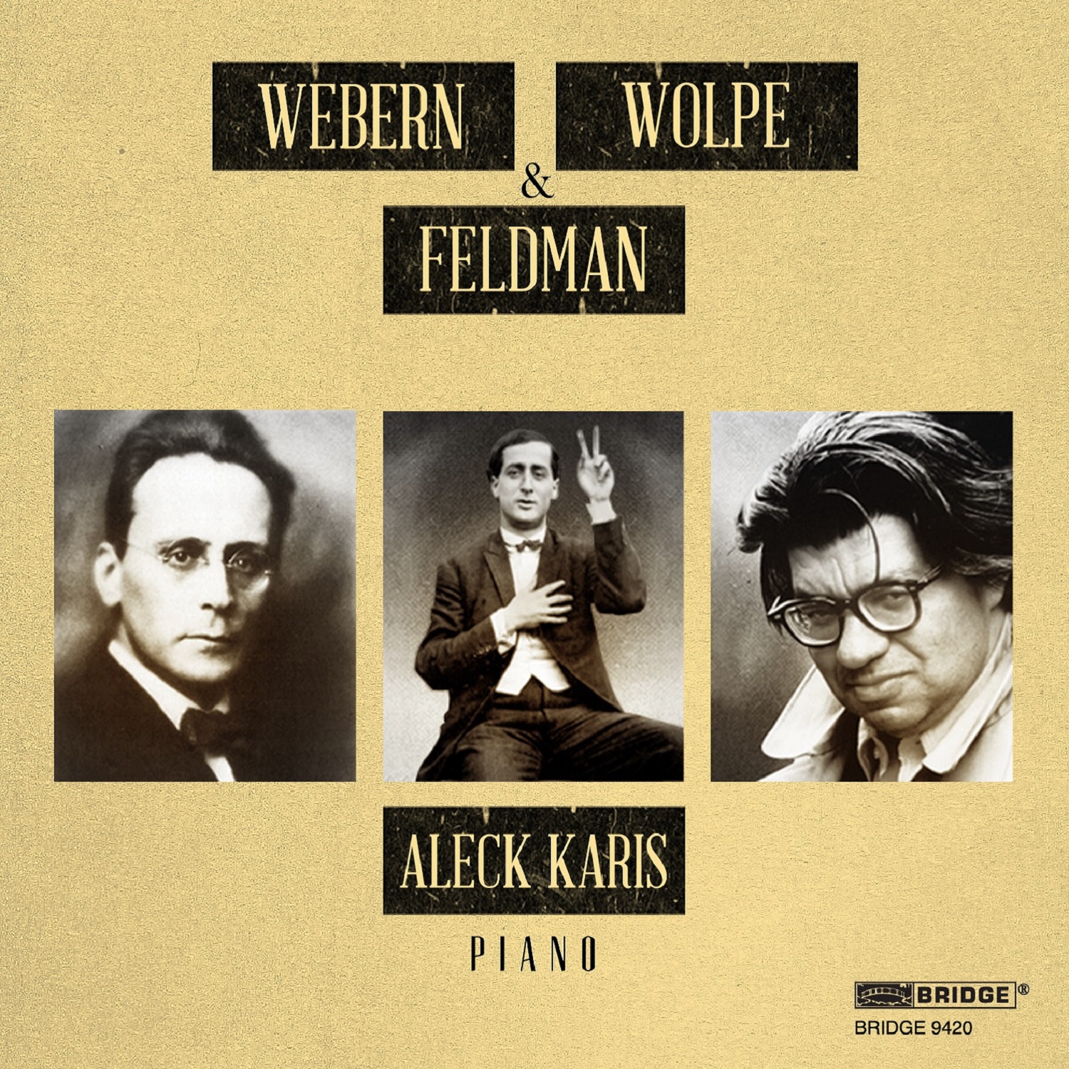 Cover: Karis Plays Webern, Wolpe & Feldman