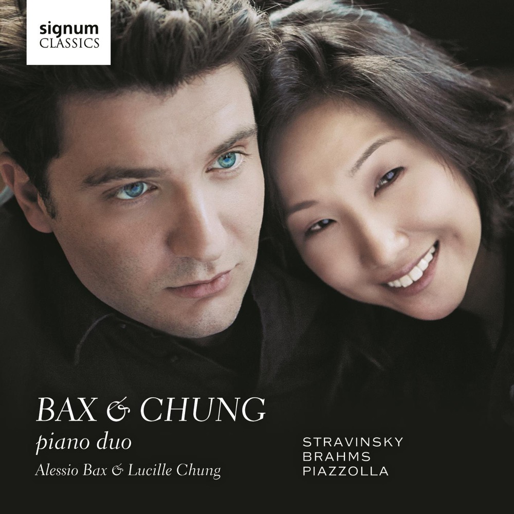 Cover: Stravinsky, Brahms & Piazzolla: Works For Piano-Four-Hands