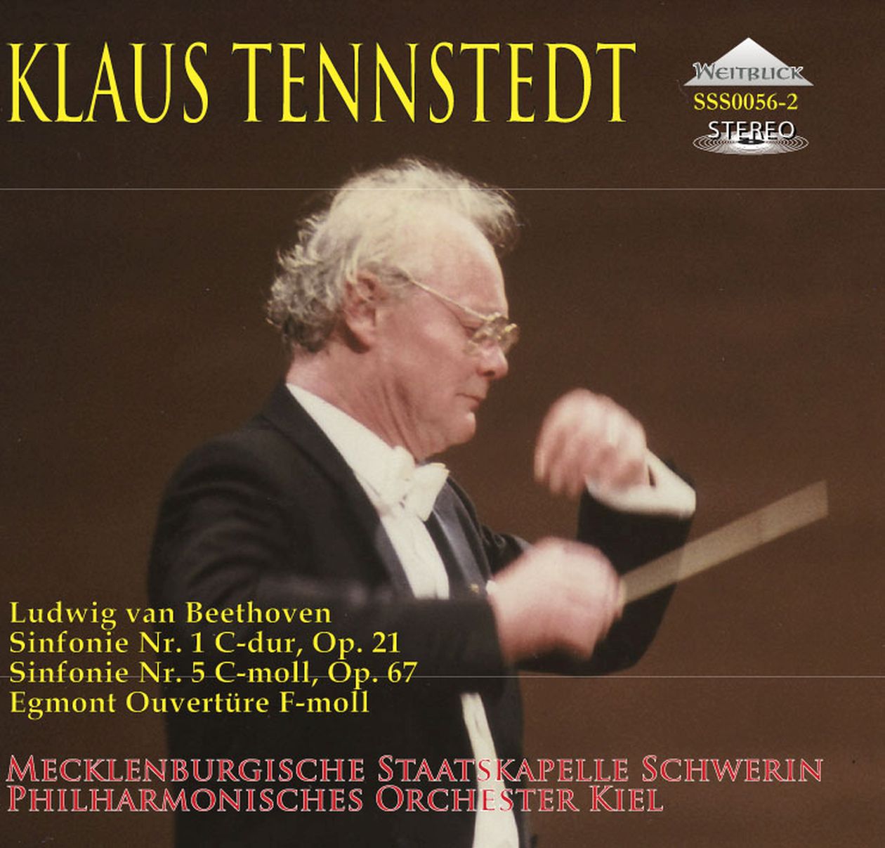 Cover: Symphony no.1, Symphony n.5, Egmont