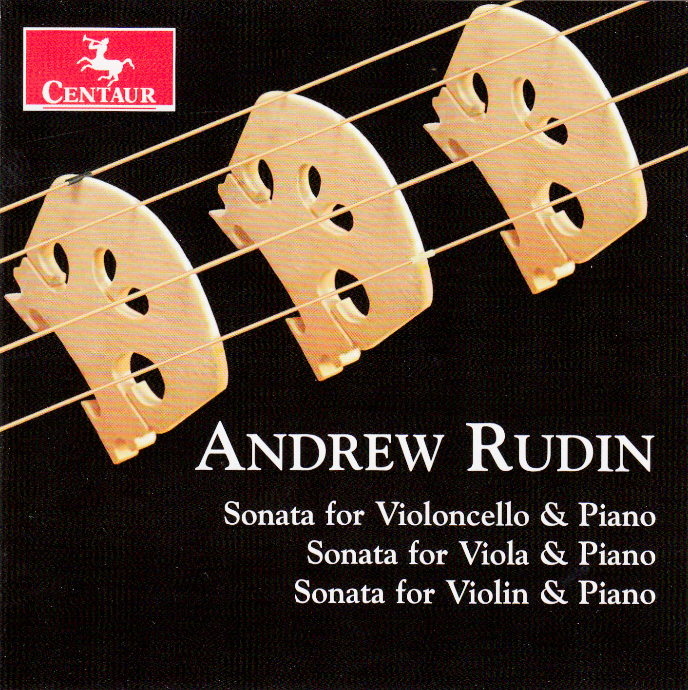 Cover: Andrew Rudin; Three String Sonatas