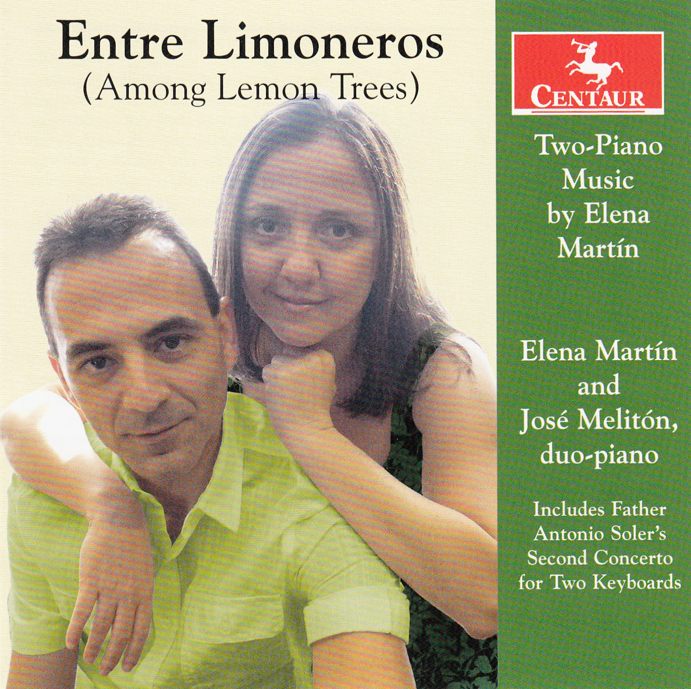 Cover: Entre Limoneros Two-Piano Music By Elena Martin