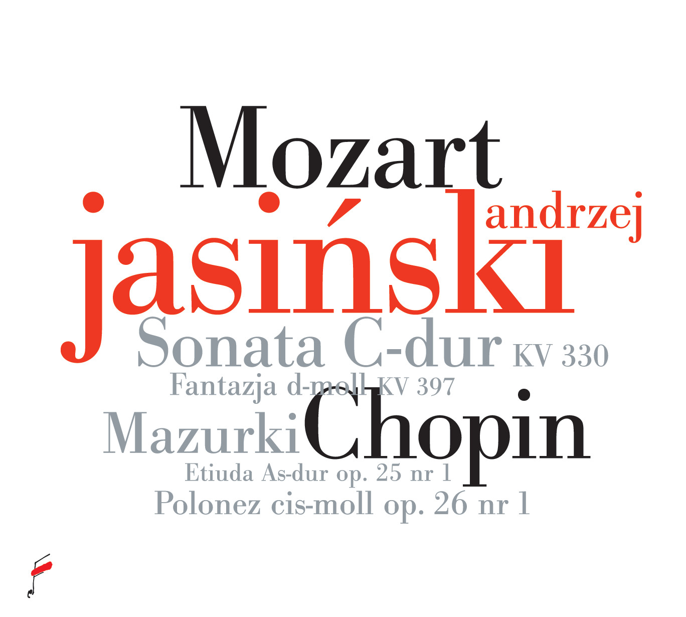 Cover: Mozart Sonata C-dur KV 330, Chopin Etiuda As-dur Op. 25 No. 1