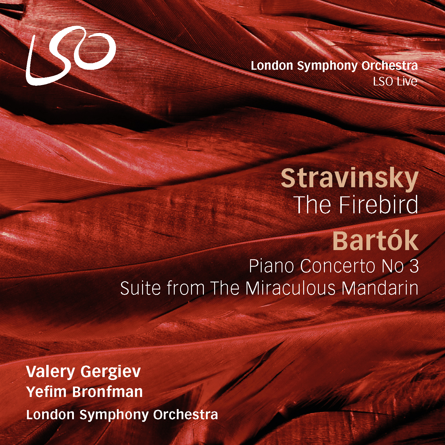 Cover: The Firebird / Piano Concerto No. 3 / Suite from The Miraculous Mandarin