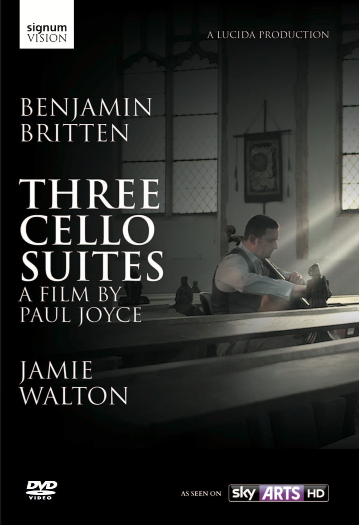 Cover: Three Cello Suites - a film by Paul Joyce