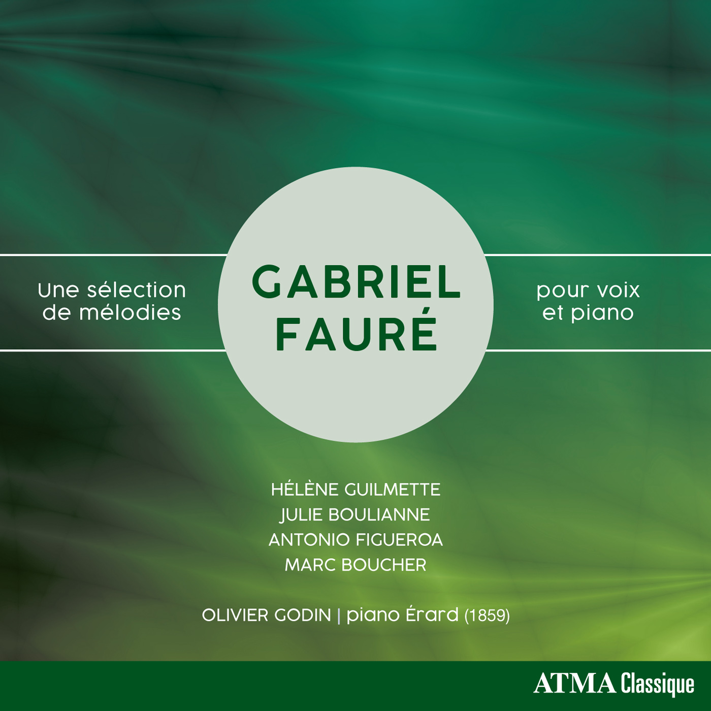 Cover: A selection of melodies for voice and piano | Une sélection de mélodies pour voix et piano