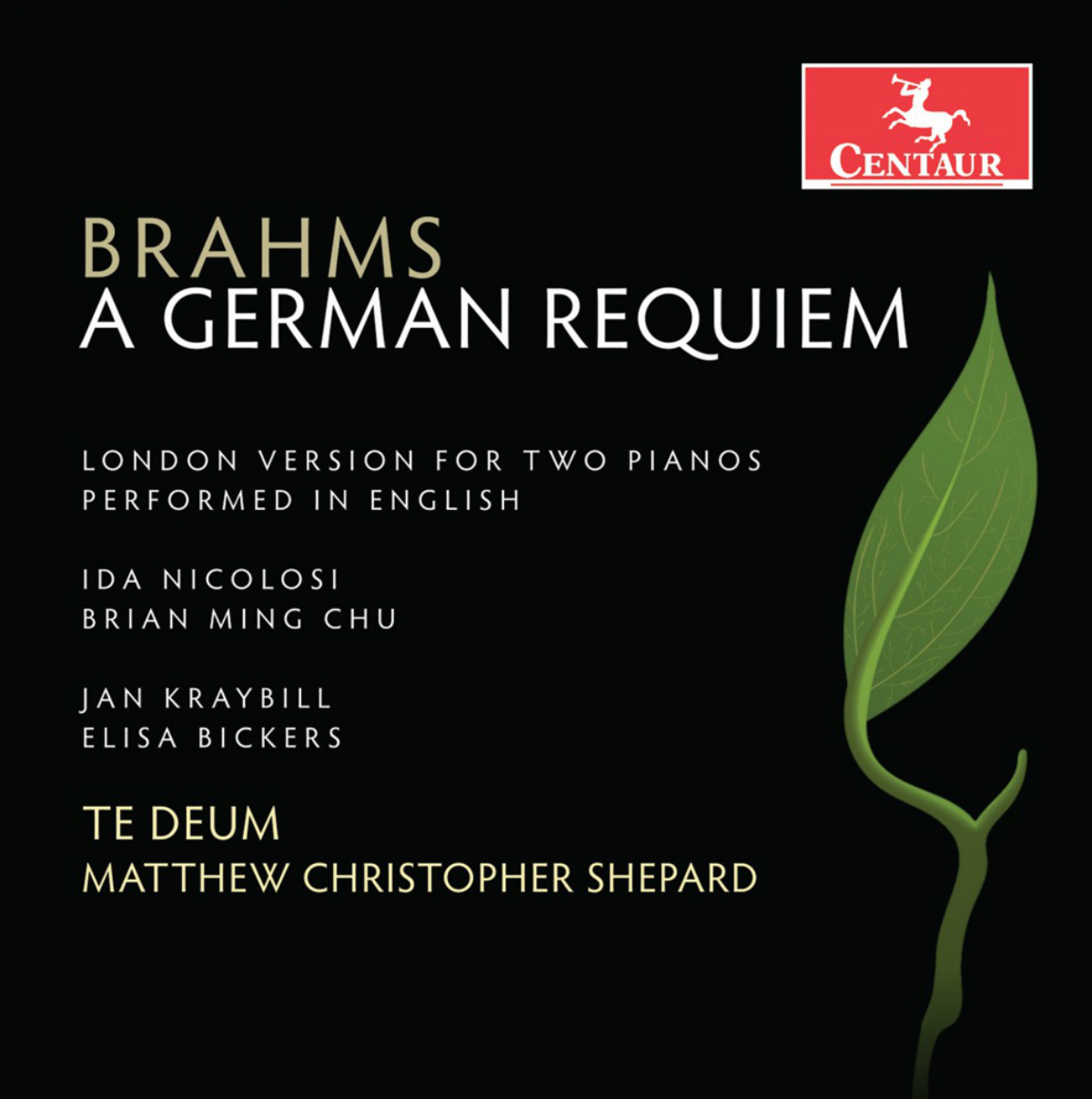Cover: Brahms: A German Requiem, Op. 45 (London Version) [Sung in English]