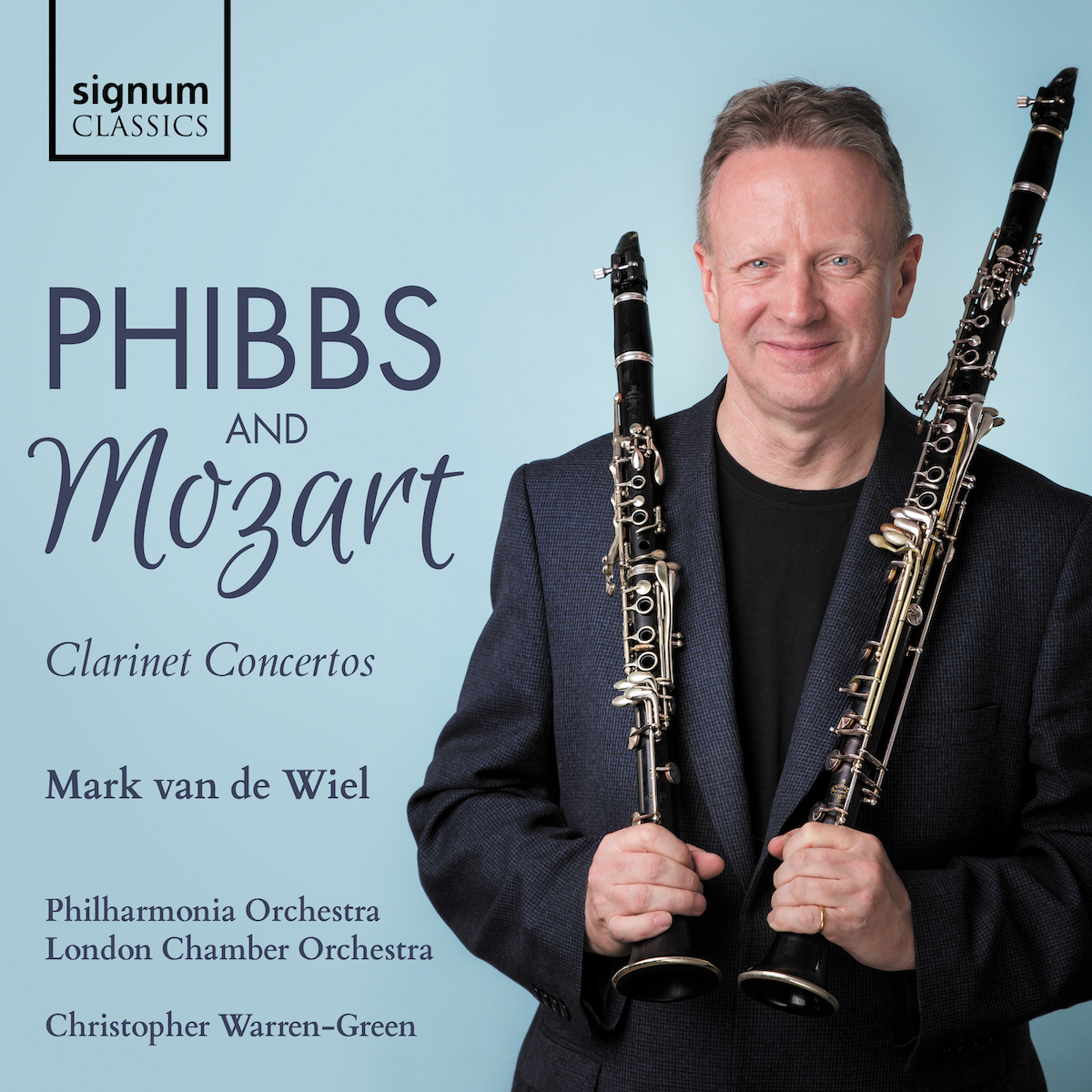 Cover: Phibbs and Mozart: Clarinet Concertos