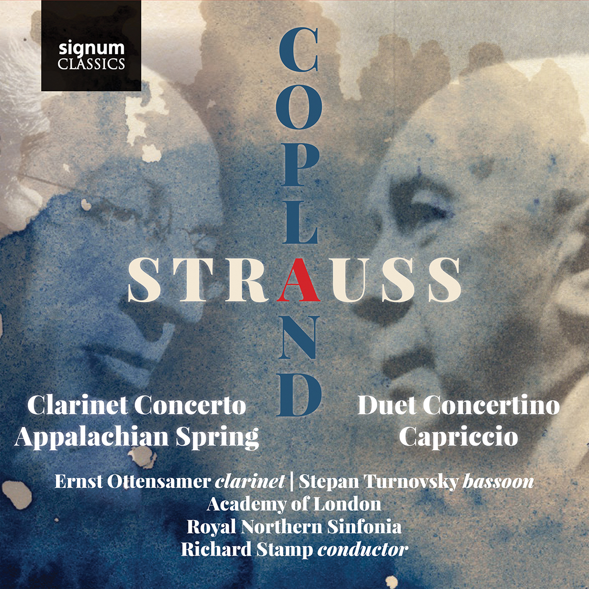 Cover: Duet Concertino, Prelude to Capriccio – Clarinet Concerto, Appalachian Spring