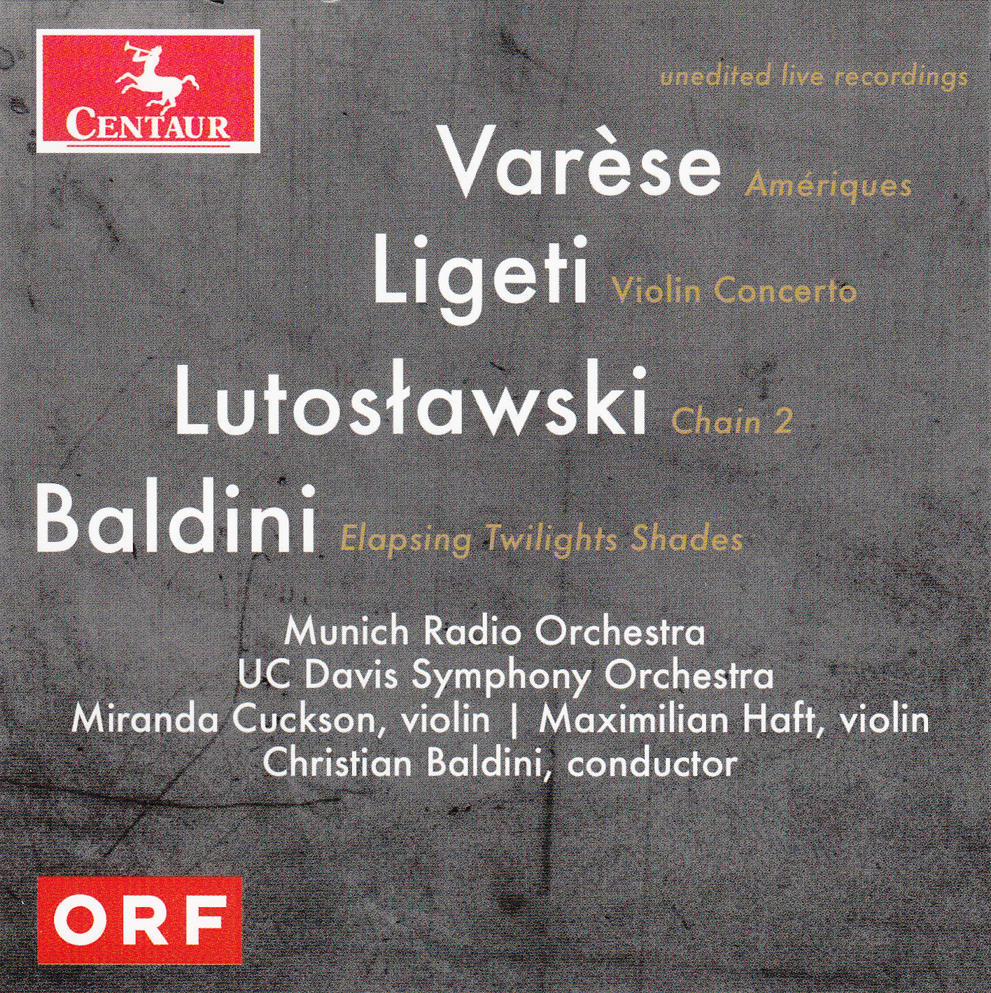 Cover: Varese, Ligeti, Lutoslawski, and Baldini