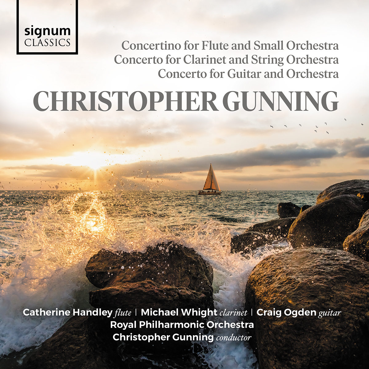 Cover: Concerto for Guitar and Orchestra, Concerto for Clarinet and String Orchestra, Concertino for Flute and Small Orchestra