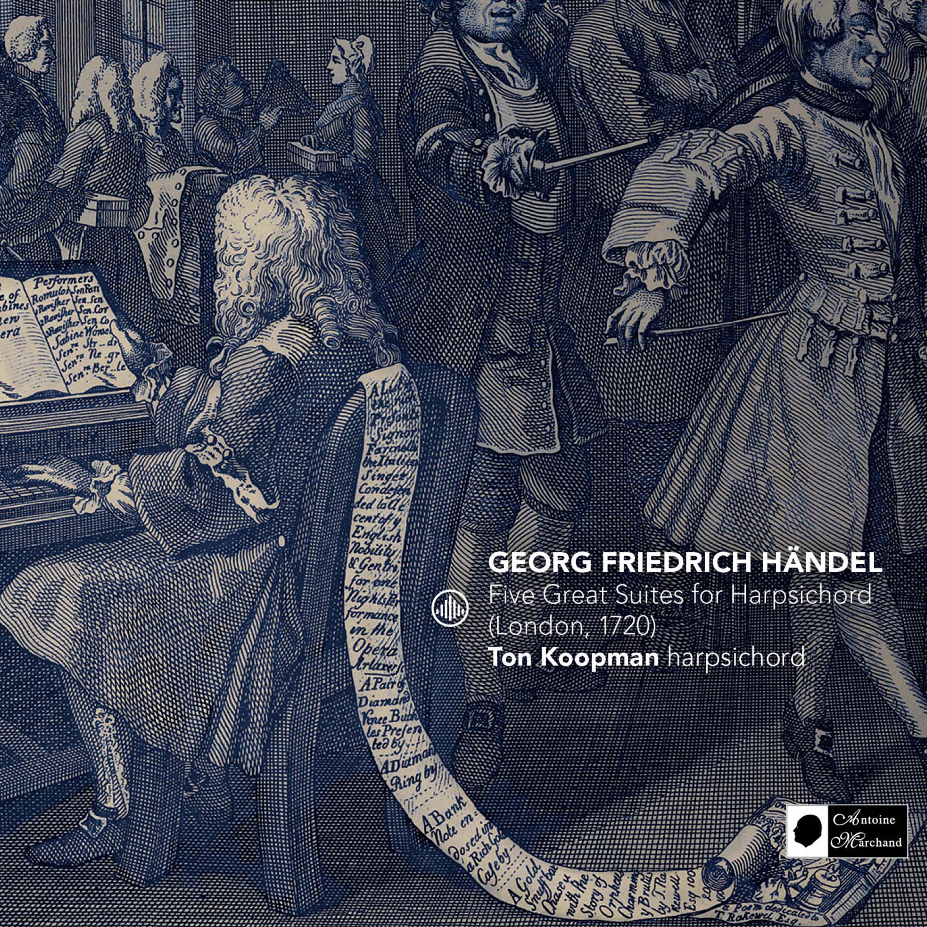 Cover: Five Great Suites for Harpsichord (London, 1720)