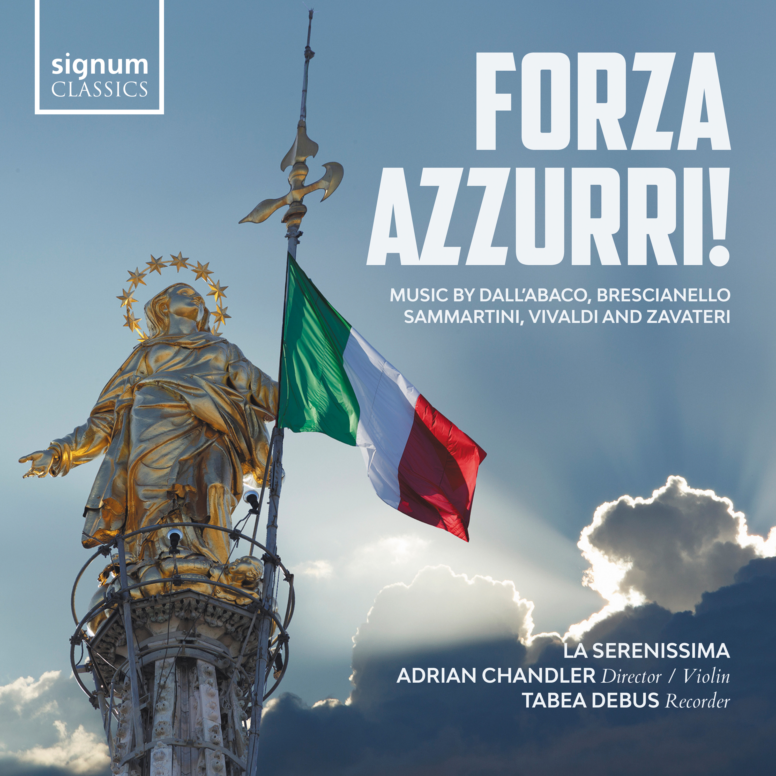 Cover: Forza azzurri! Music by Dall’Abaco, Brescianello, Sammartini, Vivaldi and Zavateri