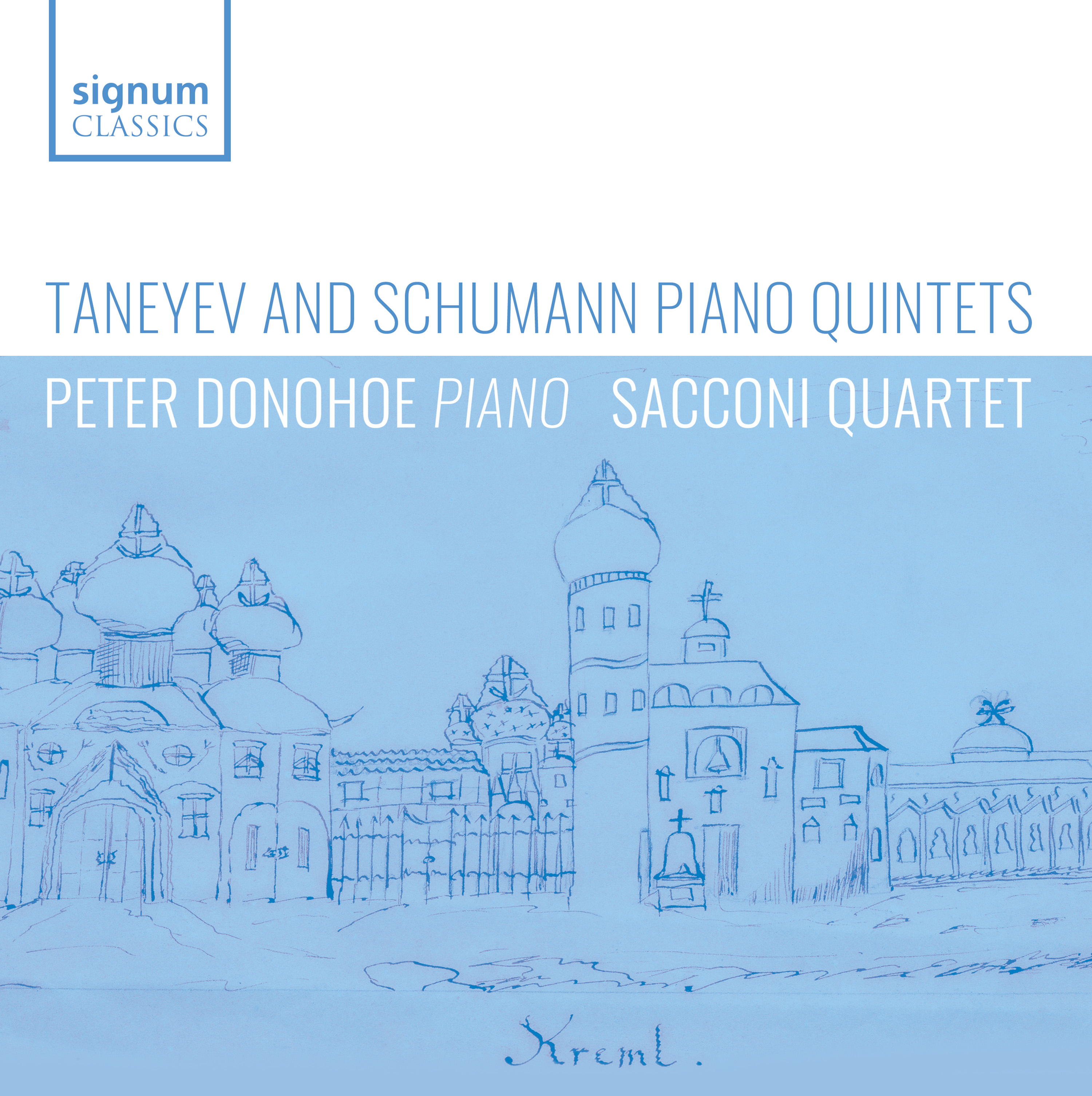 Cover: Taneyev and Schumann Piano Quintets