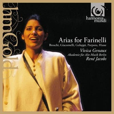 Cover: Arias for Farinelli. Galuppi, Porpora, Giacomeli, Broschi, Hass