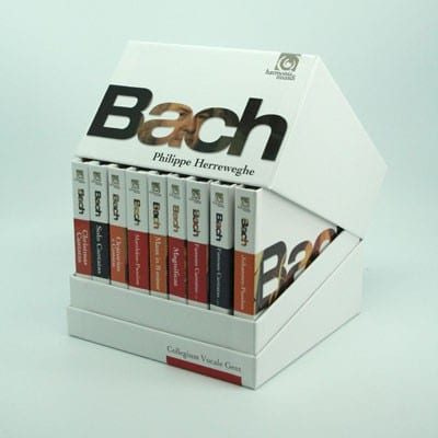 Cover: Bach par Herreweghe. L'intégrale de ses enregistrements harmonia mundi