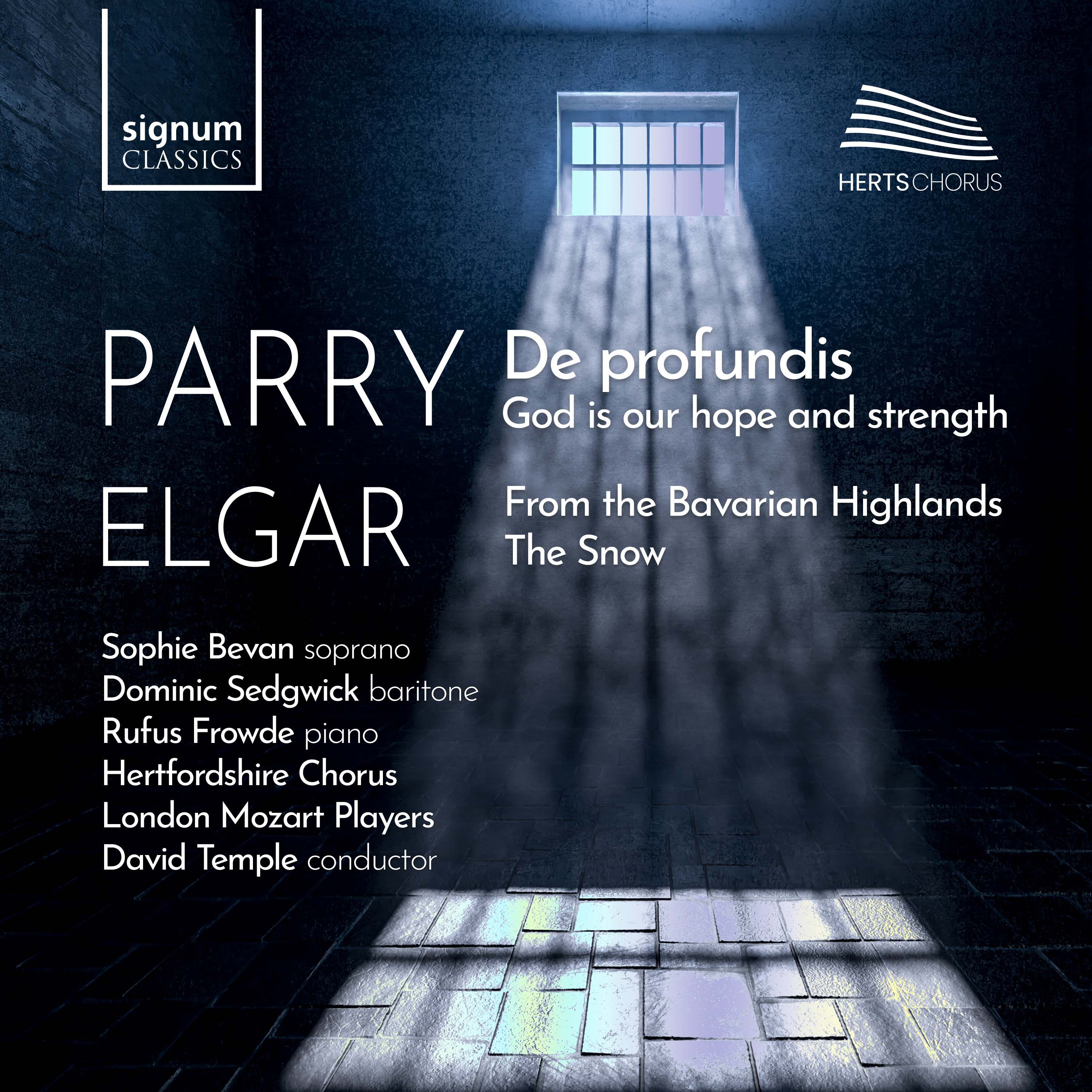 Cover: DE PROFUNDIS Choral works by Parry and Elgar