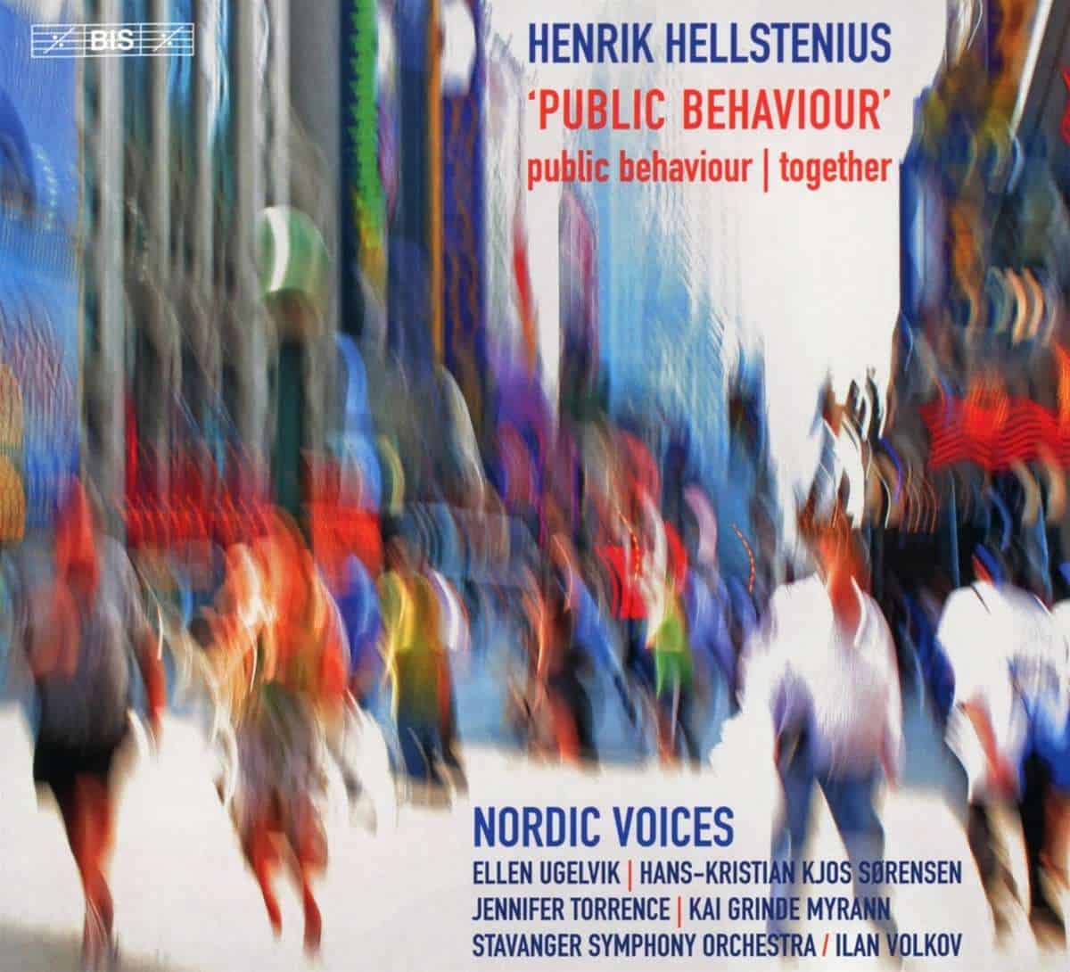 Cover: Henrik Hellstenius: Konzert für Percussion, 6 Solo-Sänger & Orchester "Public Behaviour"