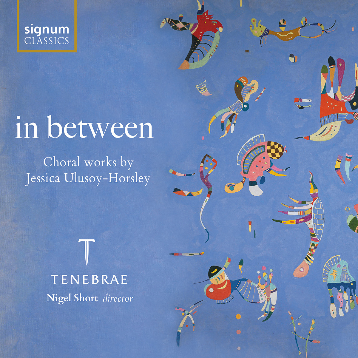 Cover: in between Choral works by Jessica Ulusoy-Horsley