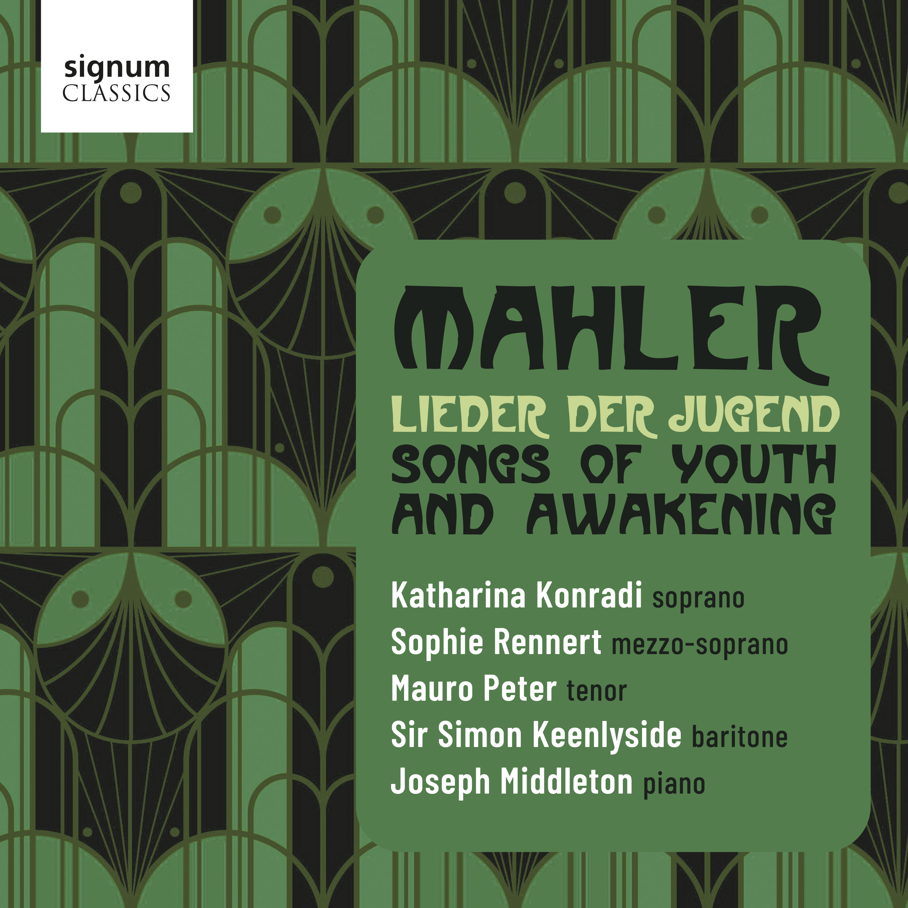 Cover: MAHLER...Lieder der Jugend Songs of Youth and Awakening