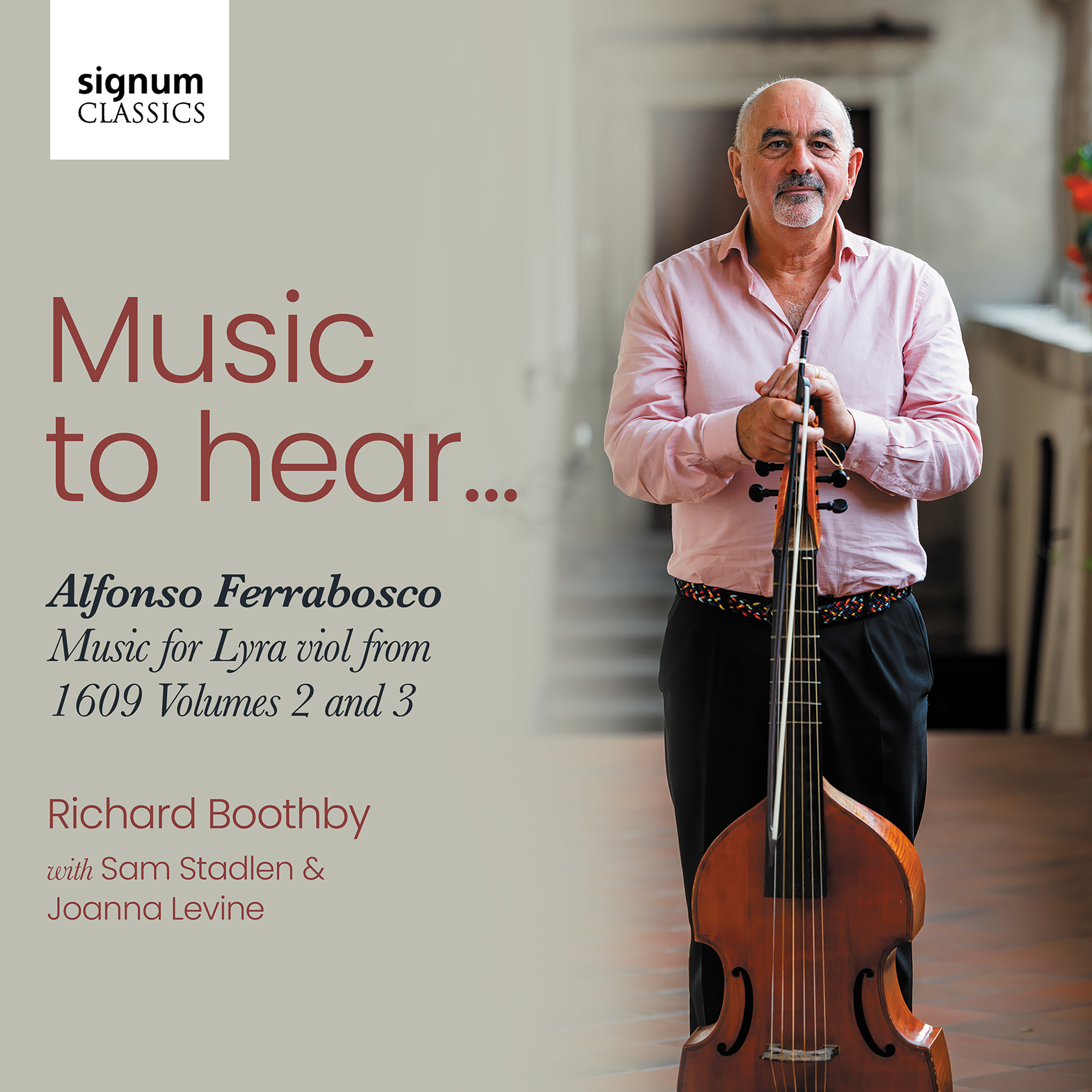 Cover: Music to Hear Alfonso Ferrabosco, Music for Lyra Viol from 1609 Volumes 2 & 3