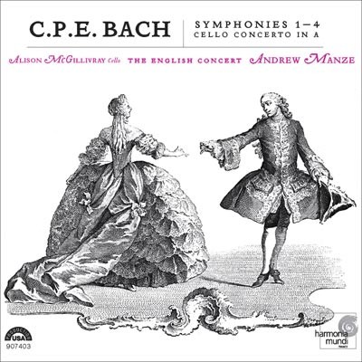 Cover: Symphonies Wq 183 n°1, 2, 3 & 4. Concerto pour violoncelle en La majeur Wv 172