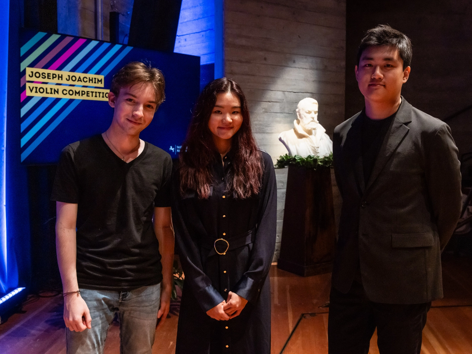 De drie finalisten van de 12e Joseph Joachim Vioolcompetitie bekendgemaakt